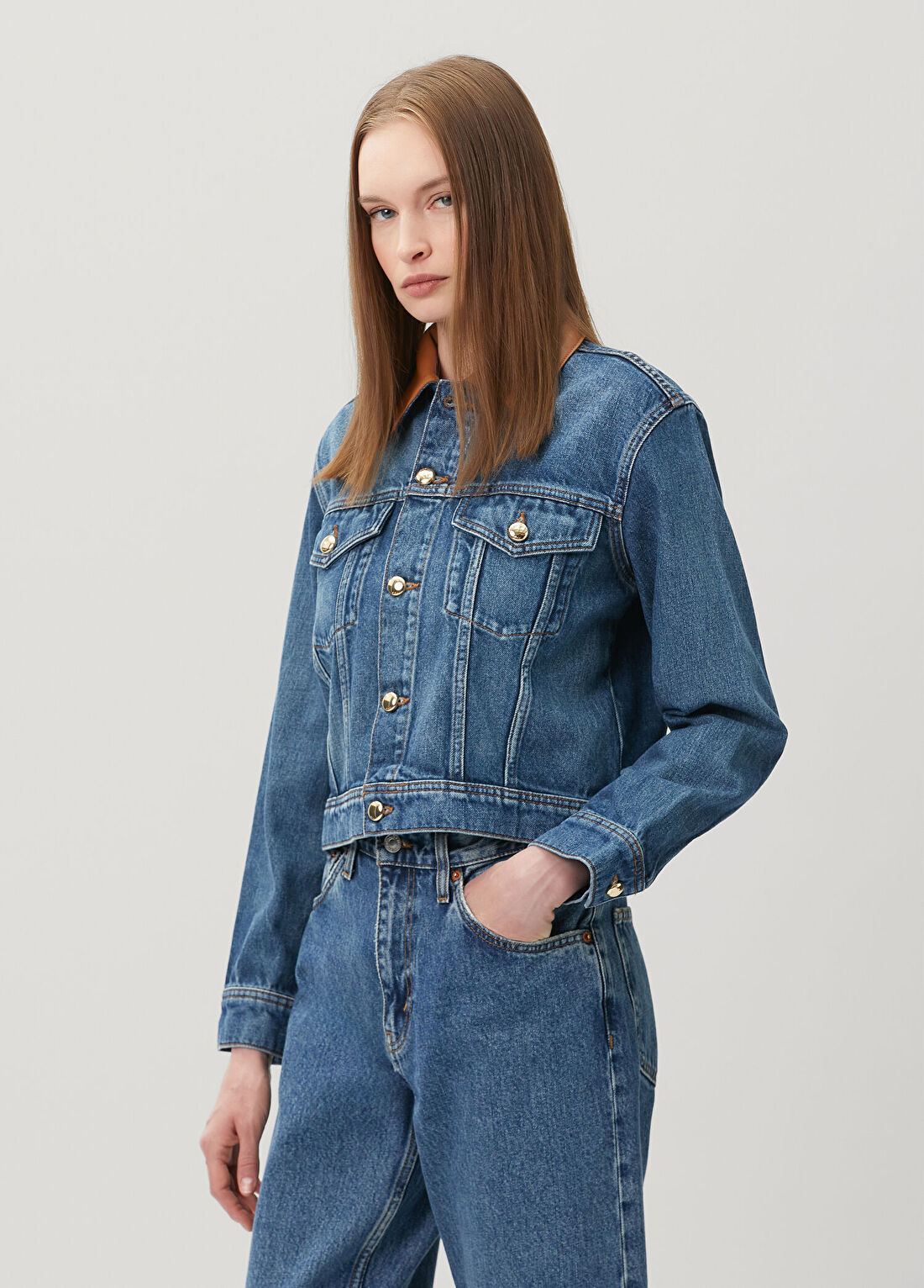 Maje Bavin Mavi Denim Ceket görsel 3