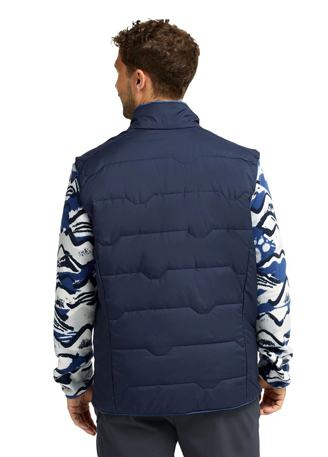 Jack Wolfskin Trail Light 2in1 Lacivert Çift Taraflı Erkek Spor Yelek görsel 2