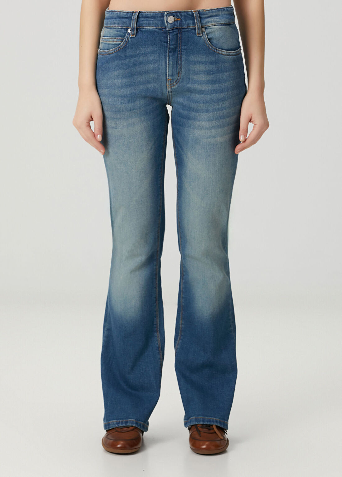 Zadig&Voltaire Eclipse Mavi Flared Jean Pantolon görsel 2