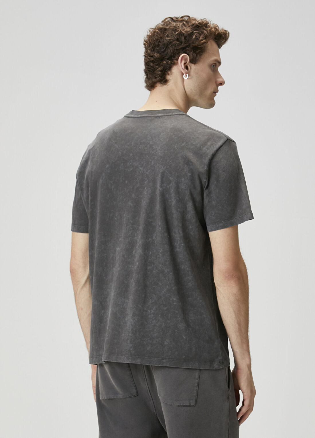 AllSaints Antrasit T-shirt görsel 4