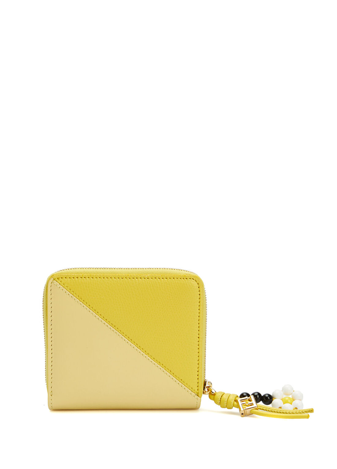 Fendi Sarı Charm Detaylı Kadın Cüzdan