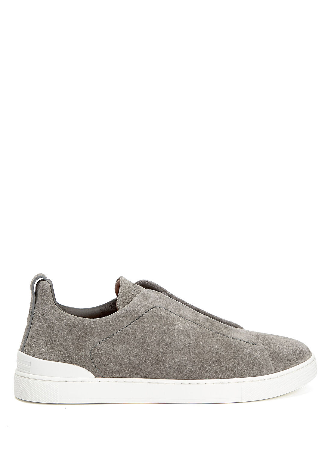Zegna Gri Erkek Süet Sneaker