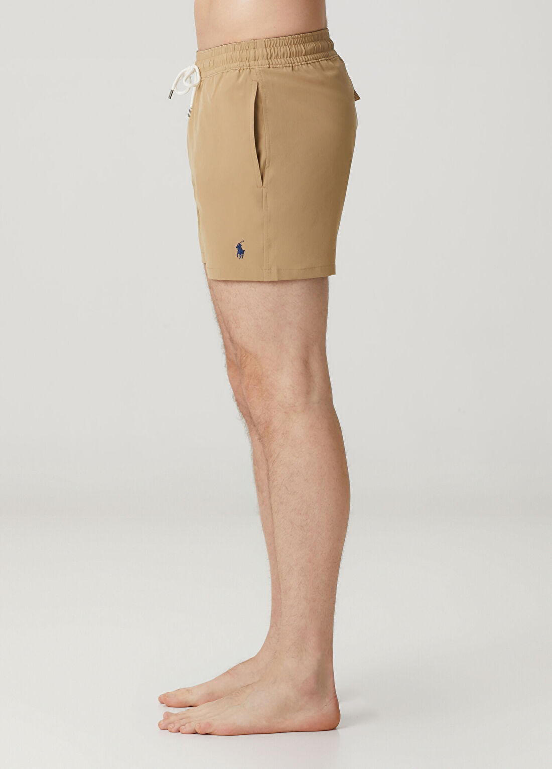 Polo Ralph Lauren Bej Beli Kordonlu Mayo görsel 3