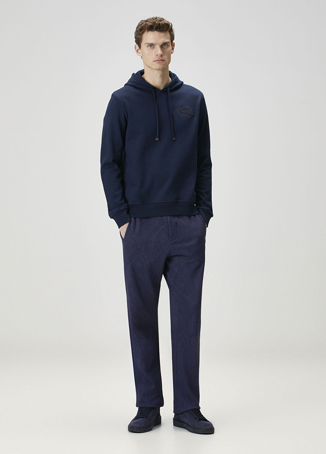 Etro Lacivert Kapüşonlu Sweatshirt görsel 2
