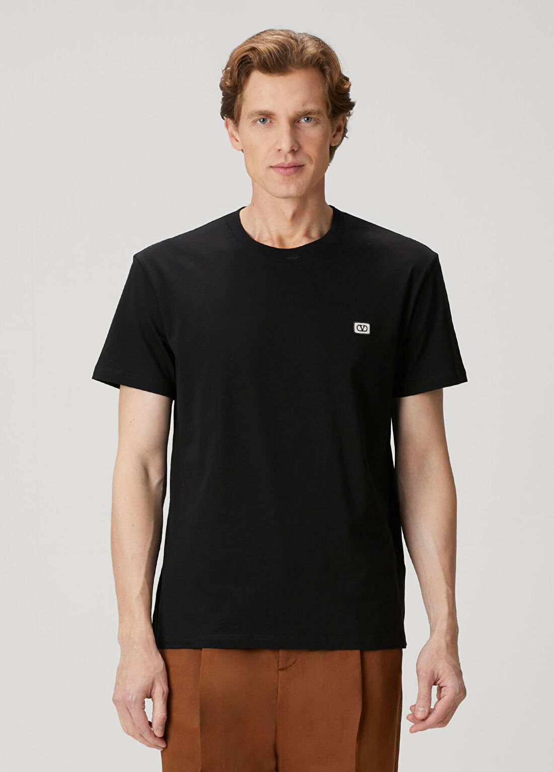 Valentino Siyah Logo Detaylı T-shirt