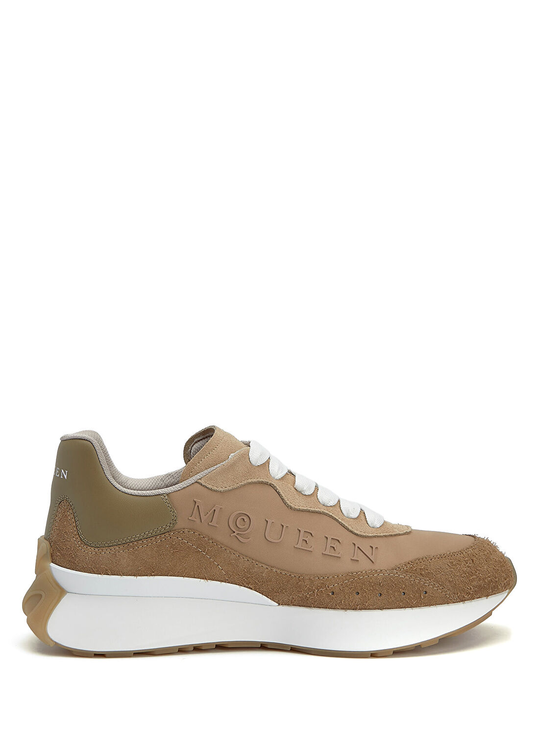 McQueen Sprint Runner Bej Erkek Deri Sneaker