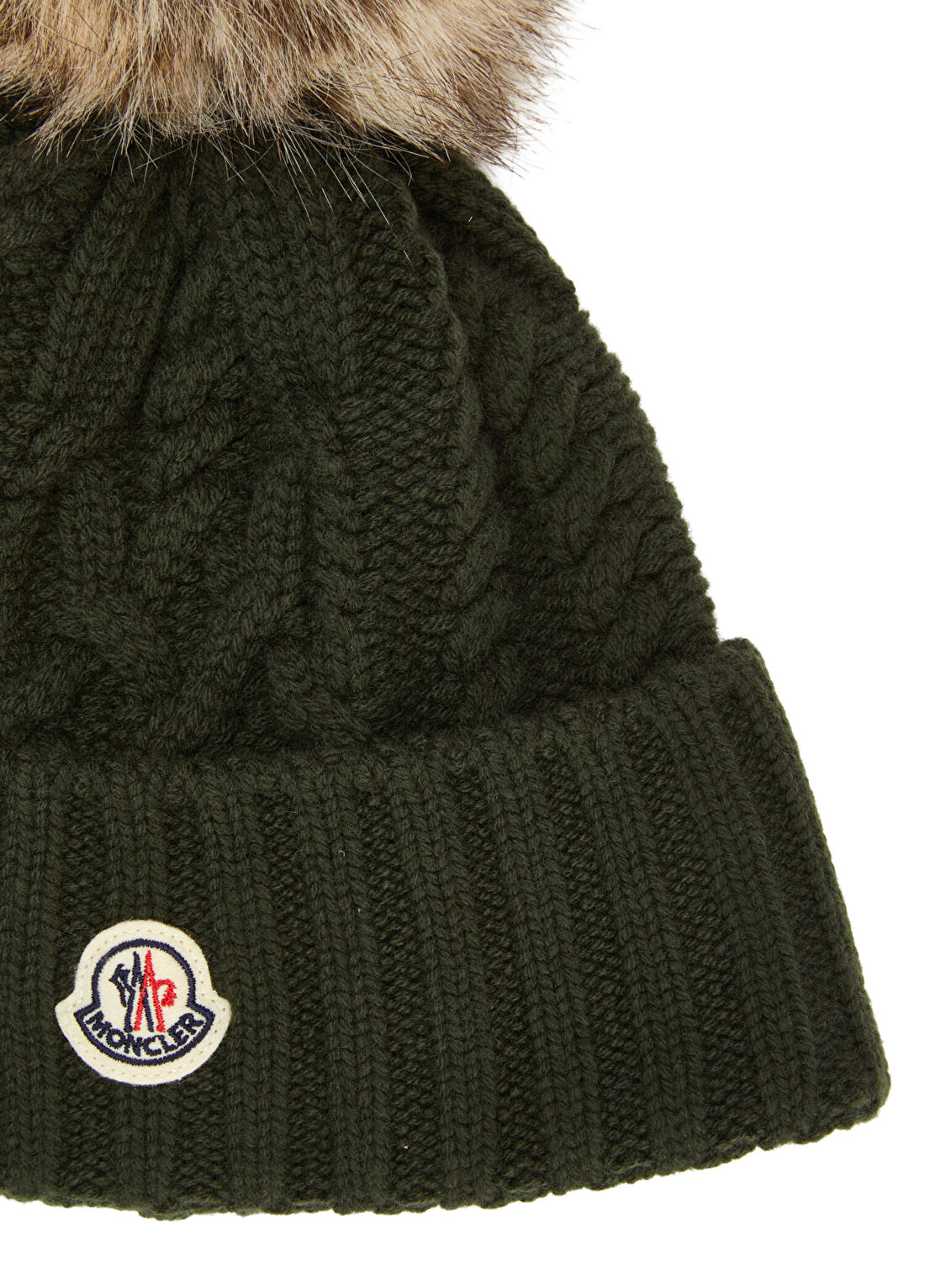 Moncler Koyu Yeşil Kadın Yün Bere görsel 3