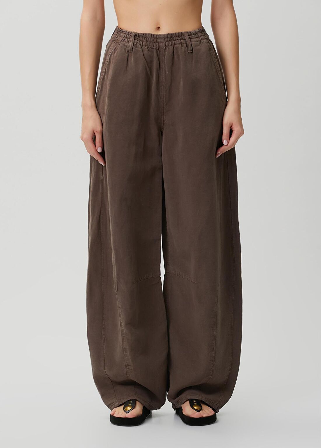 AllSaints Jett Pull On Kahverengi Pantolon görsel 2