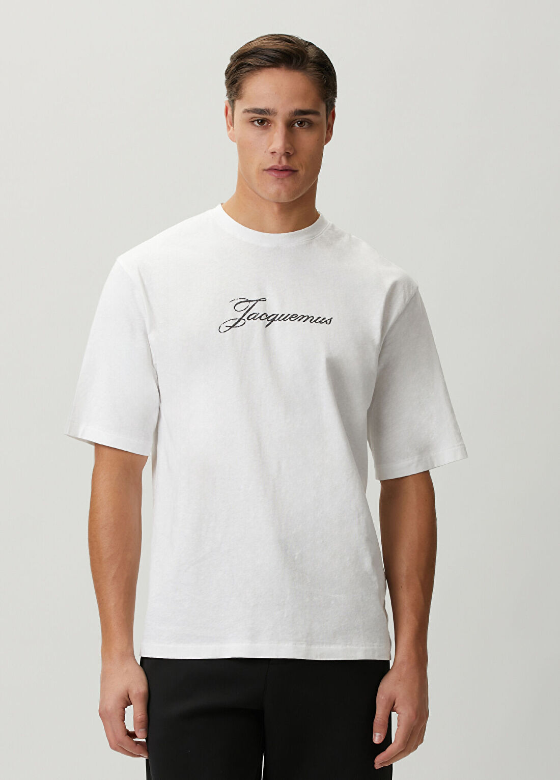 Jacquemus Beyaz Logo Baskılı T-shirt