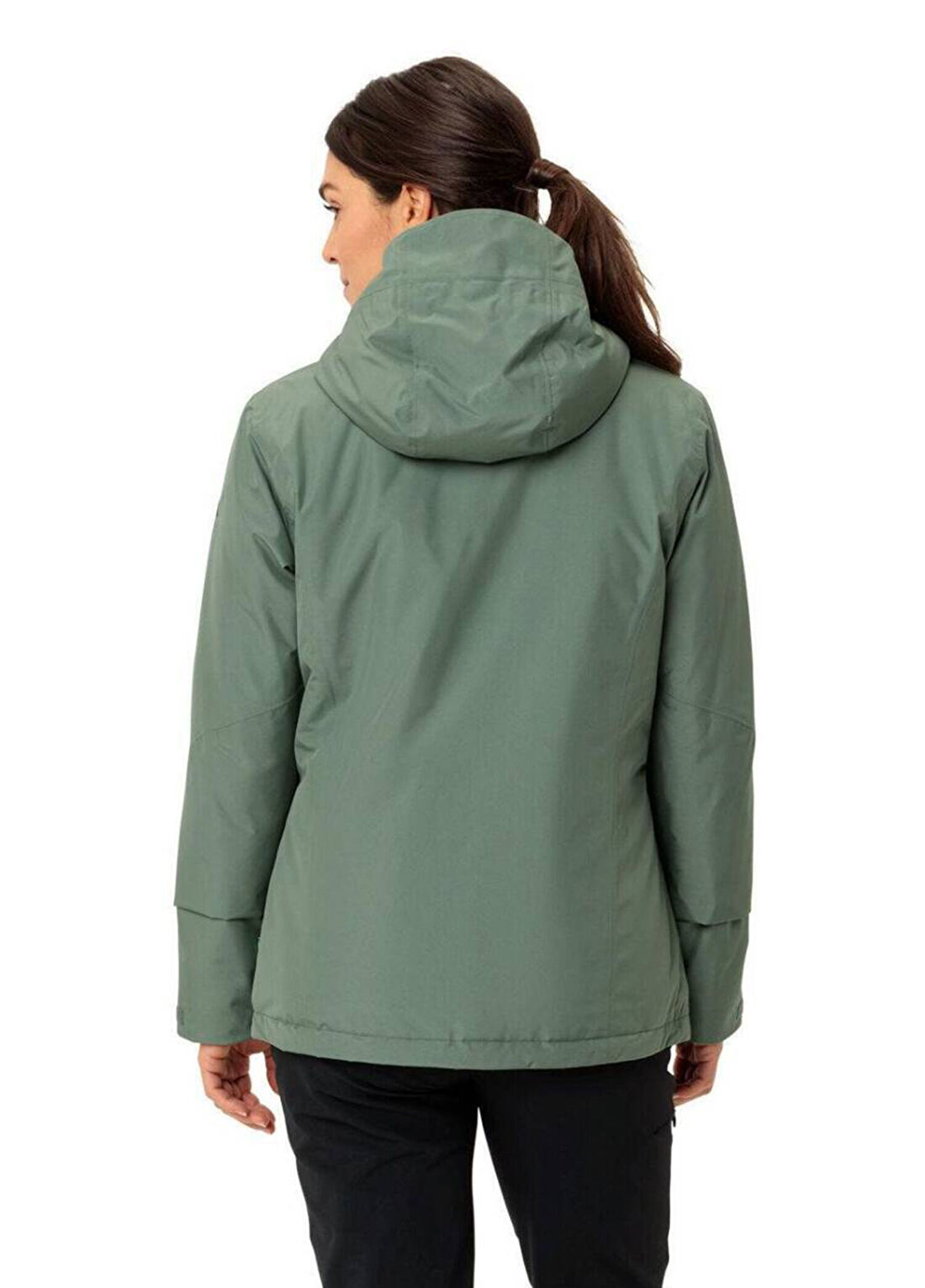 Vaude Rosemoor Padded Winter Yeşil Kapüşonlu Kadın Mont görsel 4