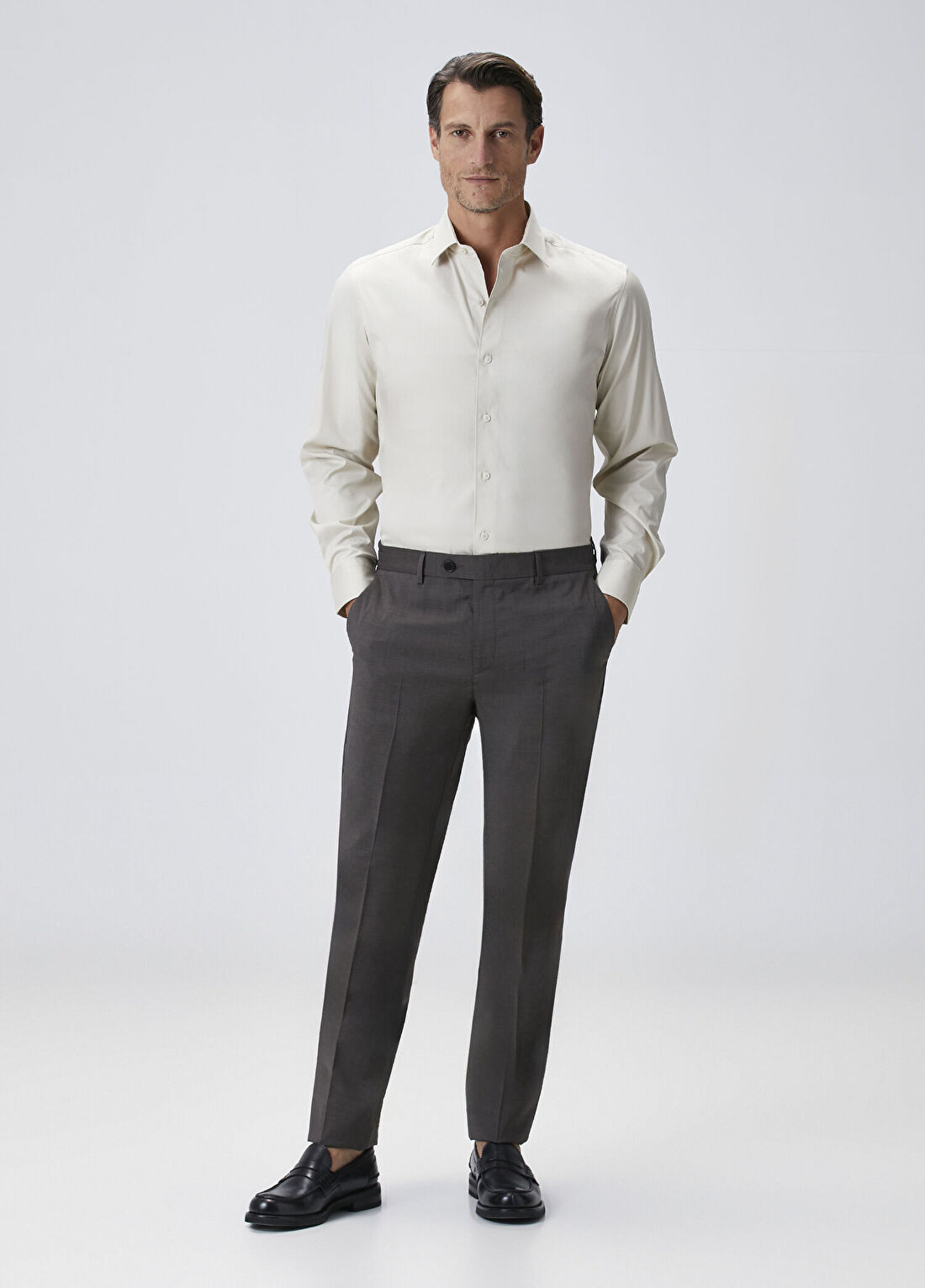 Beymen Collection Slim Fit Bej Gömlek görsel 2