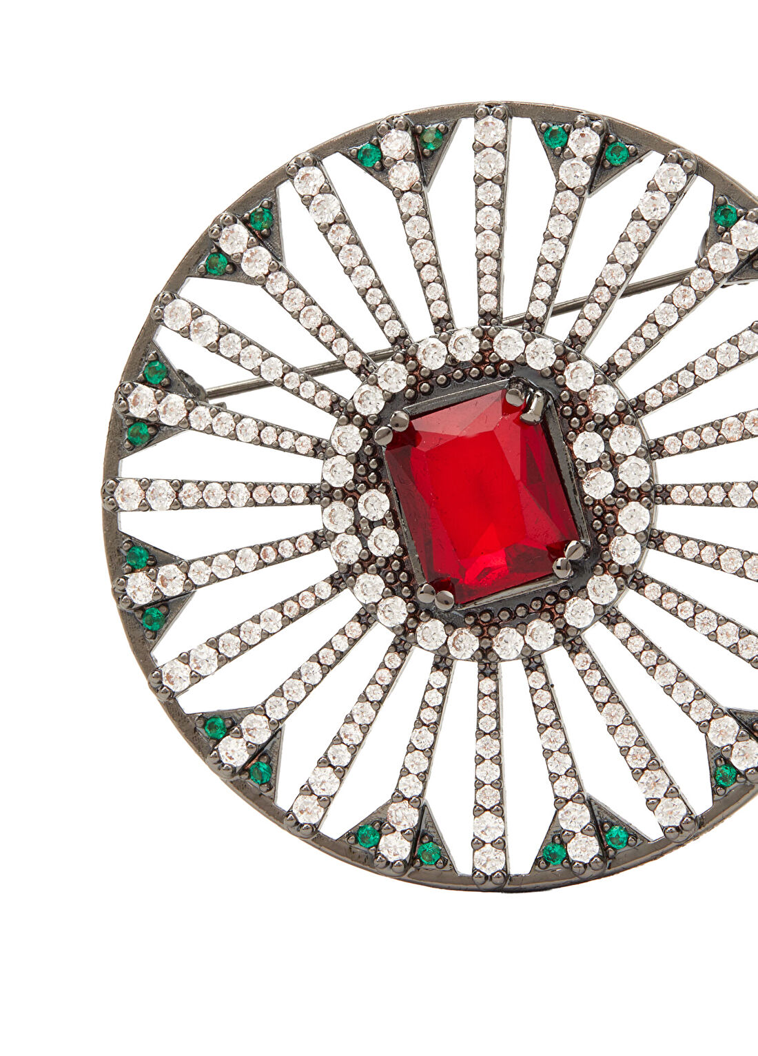 Beymen Collection Yuvarlak Taşlı Kadın Broş görsel 3