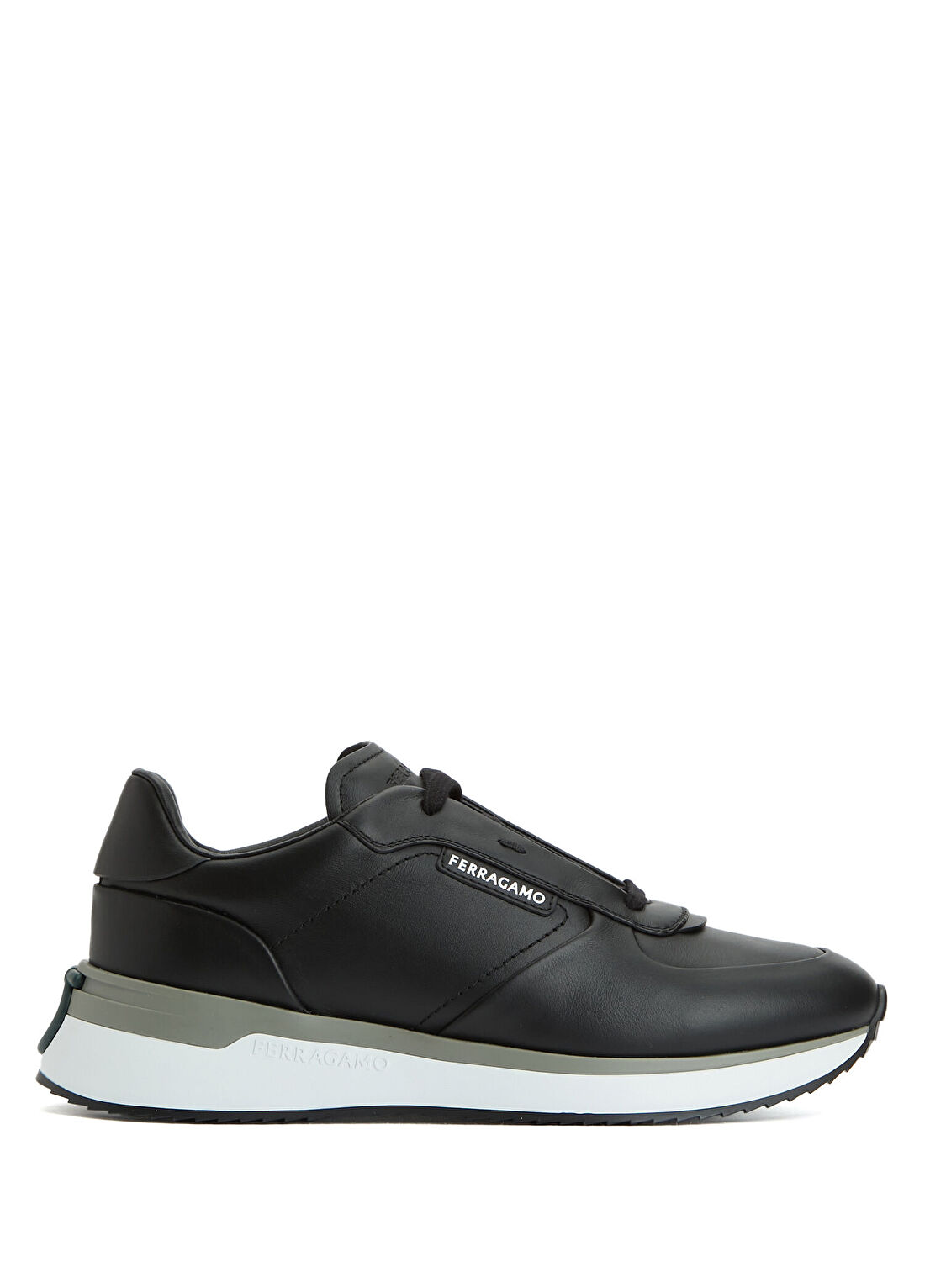 Ferragamo Pacific Siyah Erkek Deri Sneaker
