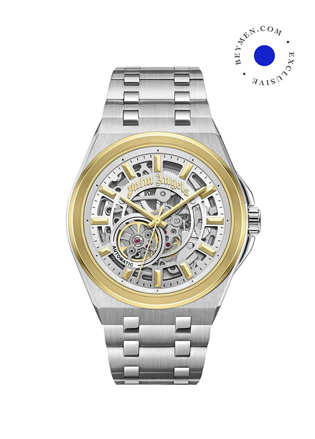 Palm Angels PMWGL0000501 Metalik Gri Çelik Erkek Kol Saati