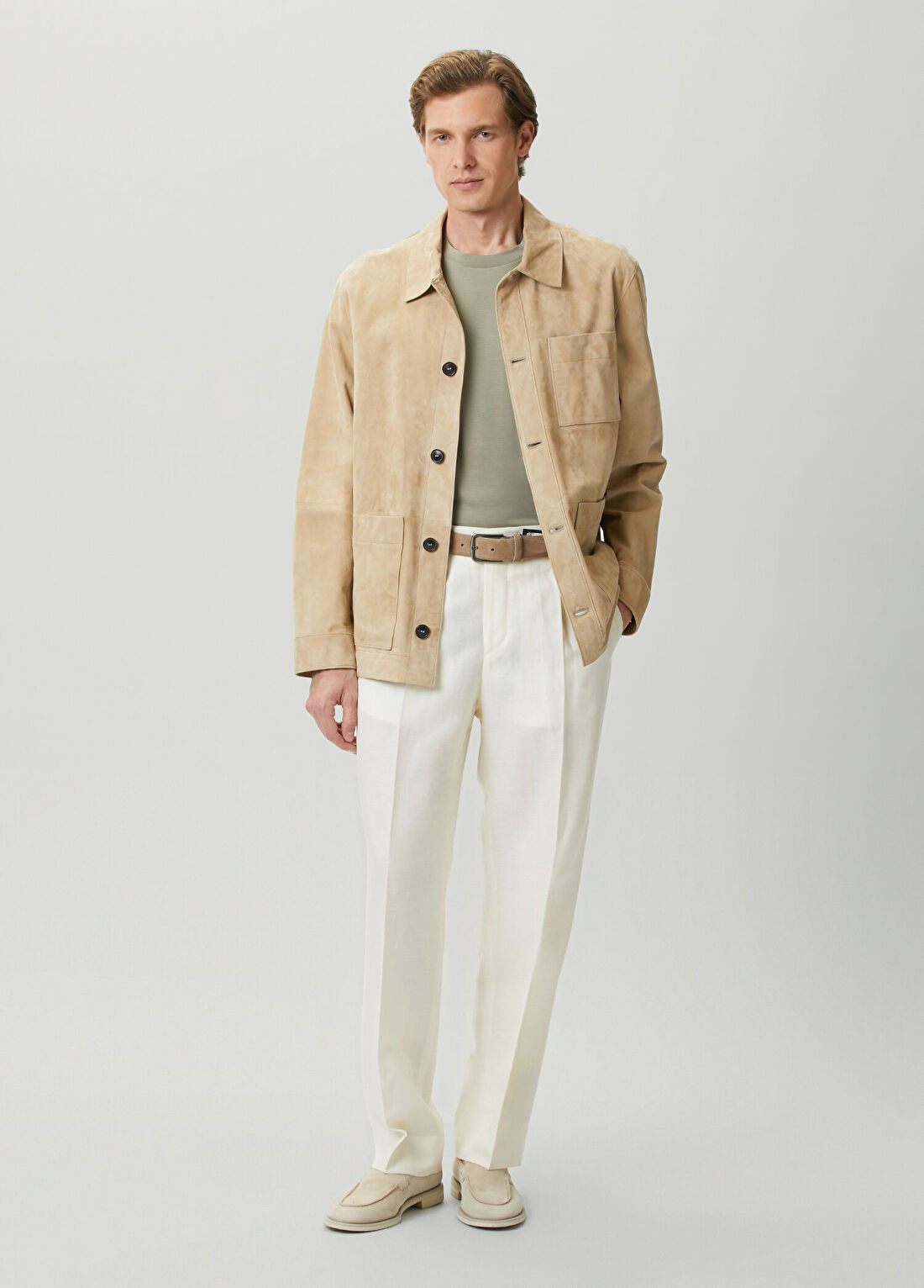 Beymen Collection Margutto Ekru Yün Pantolon