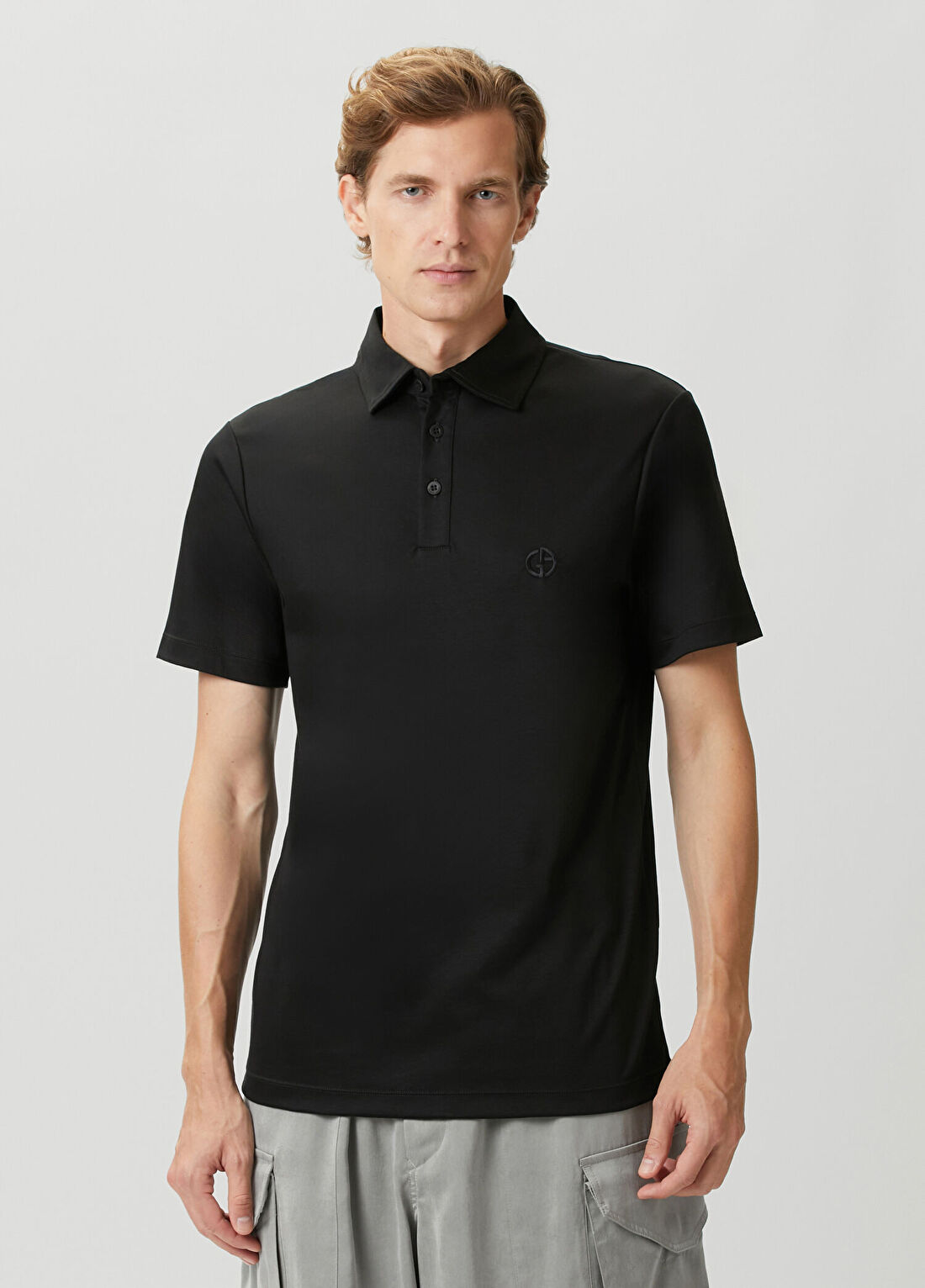 Giorgio Armani Siyah Polo T-shirt