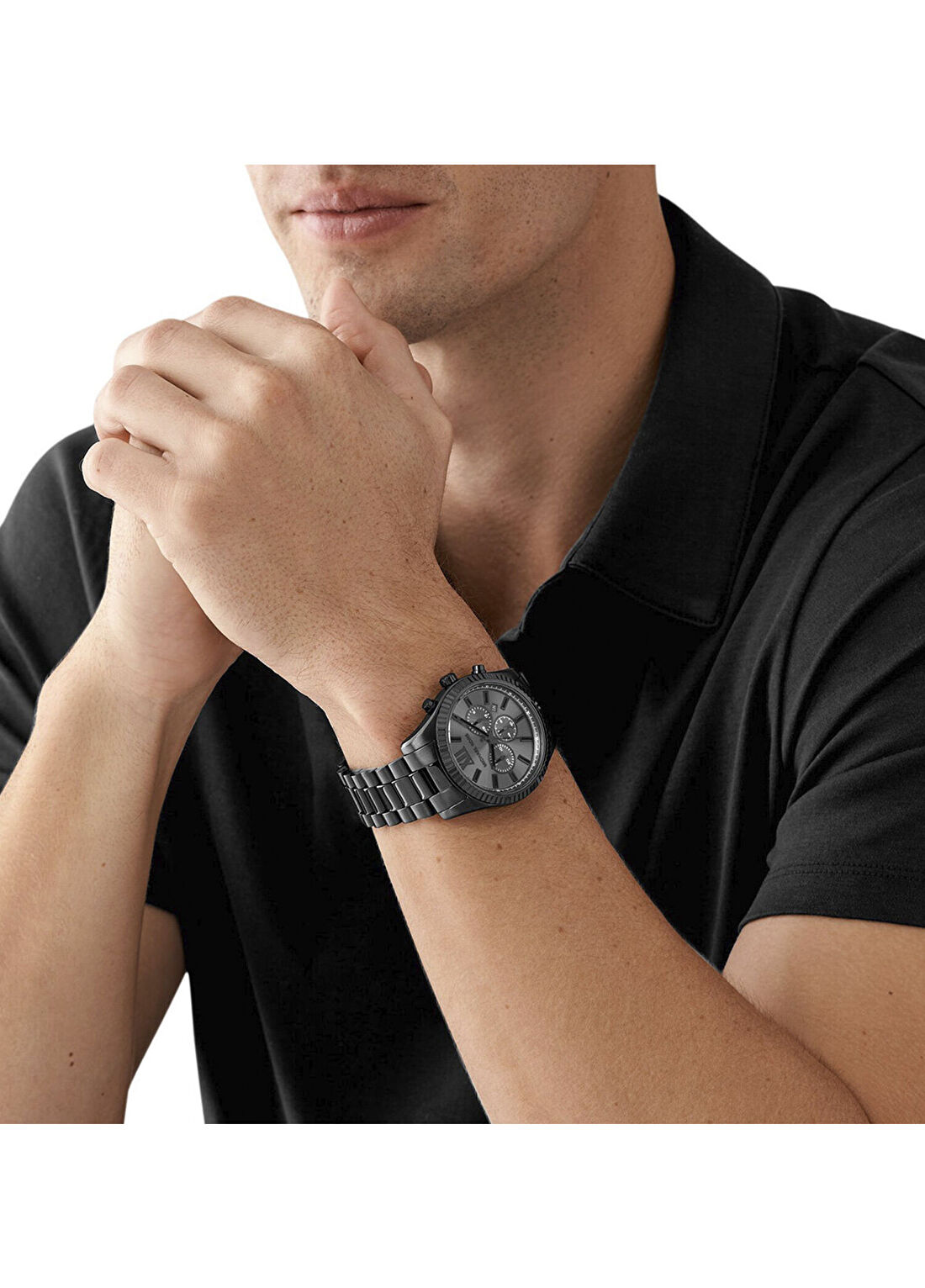 Michael Kors MK9154 Siyah Erkek Kol Saati görsel 4