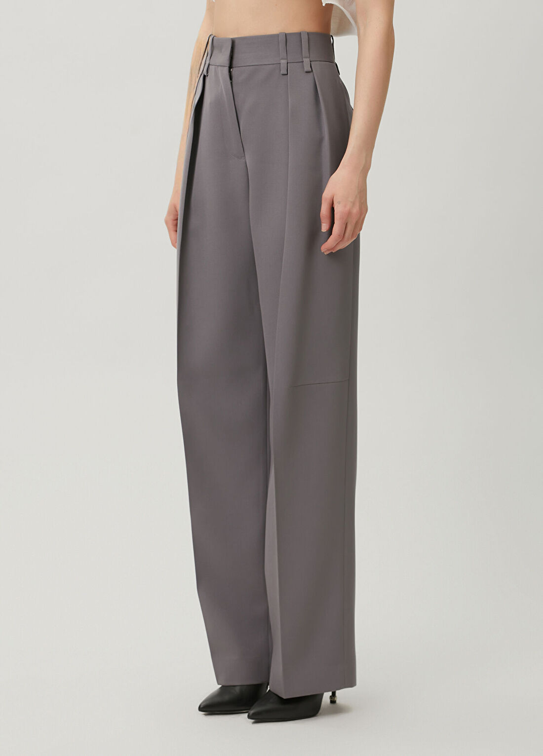 Jil Sander Gri Yün Pantolon görsel 2