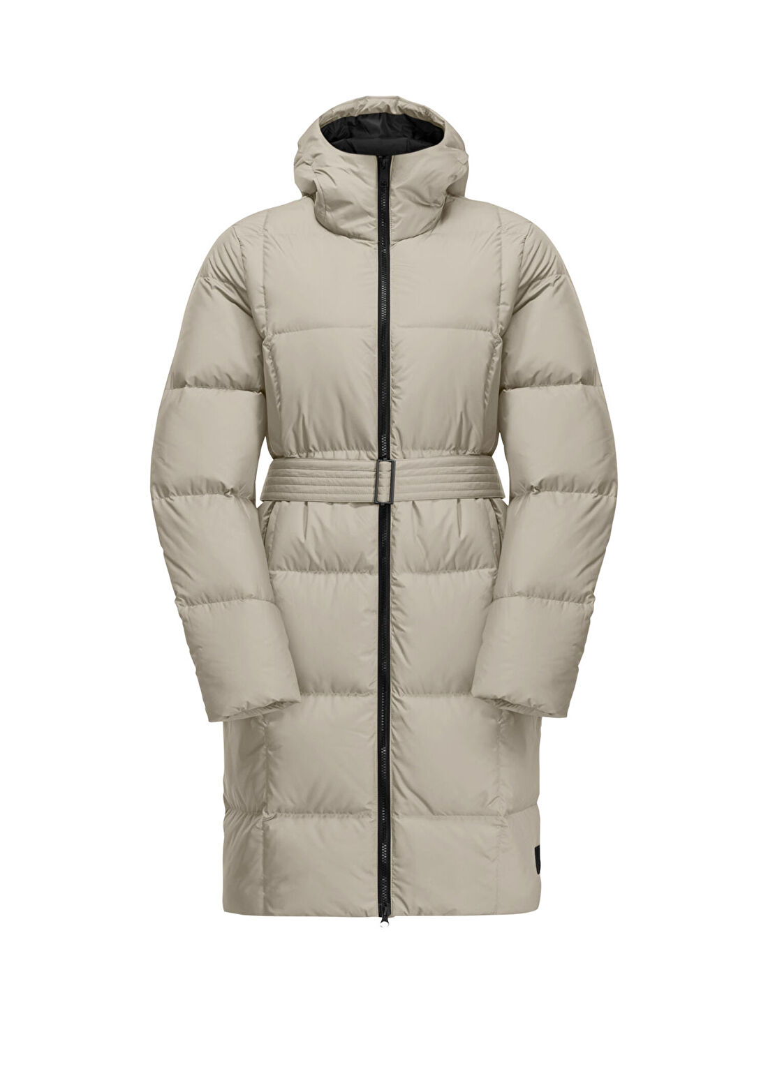 Jack Wolfskin Frozen Lake W Bej Kapüşonlu Kadın Spor Mont