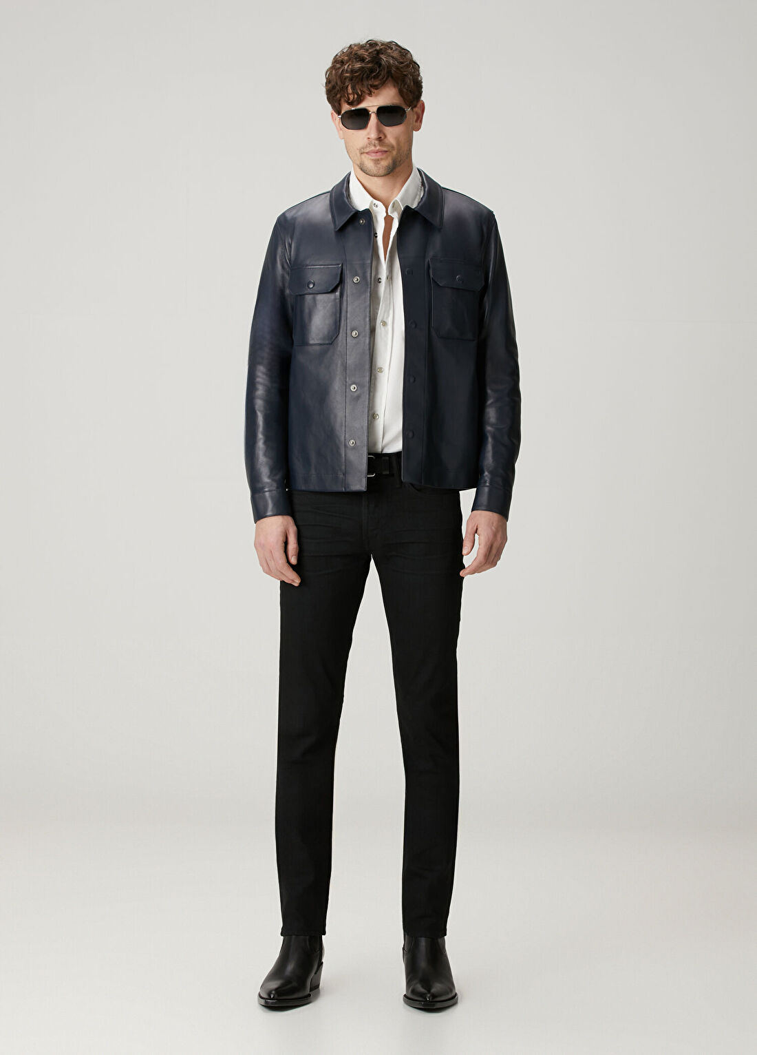 Tom Ford Slim Fit Siyah Stretch Jean Pantolon