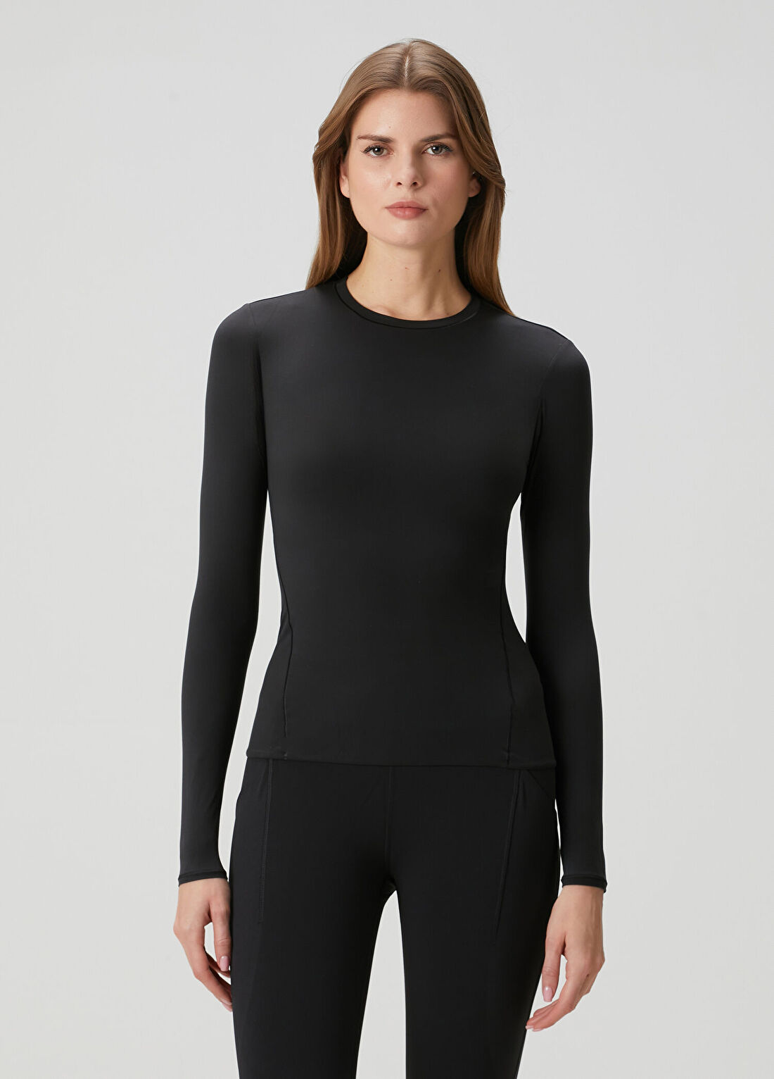 lululemon Nulu Siyah Uzun Kollu T-Shirt görsel 3