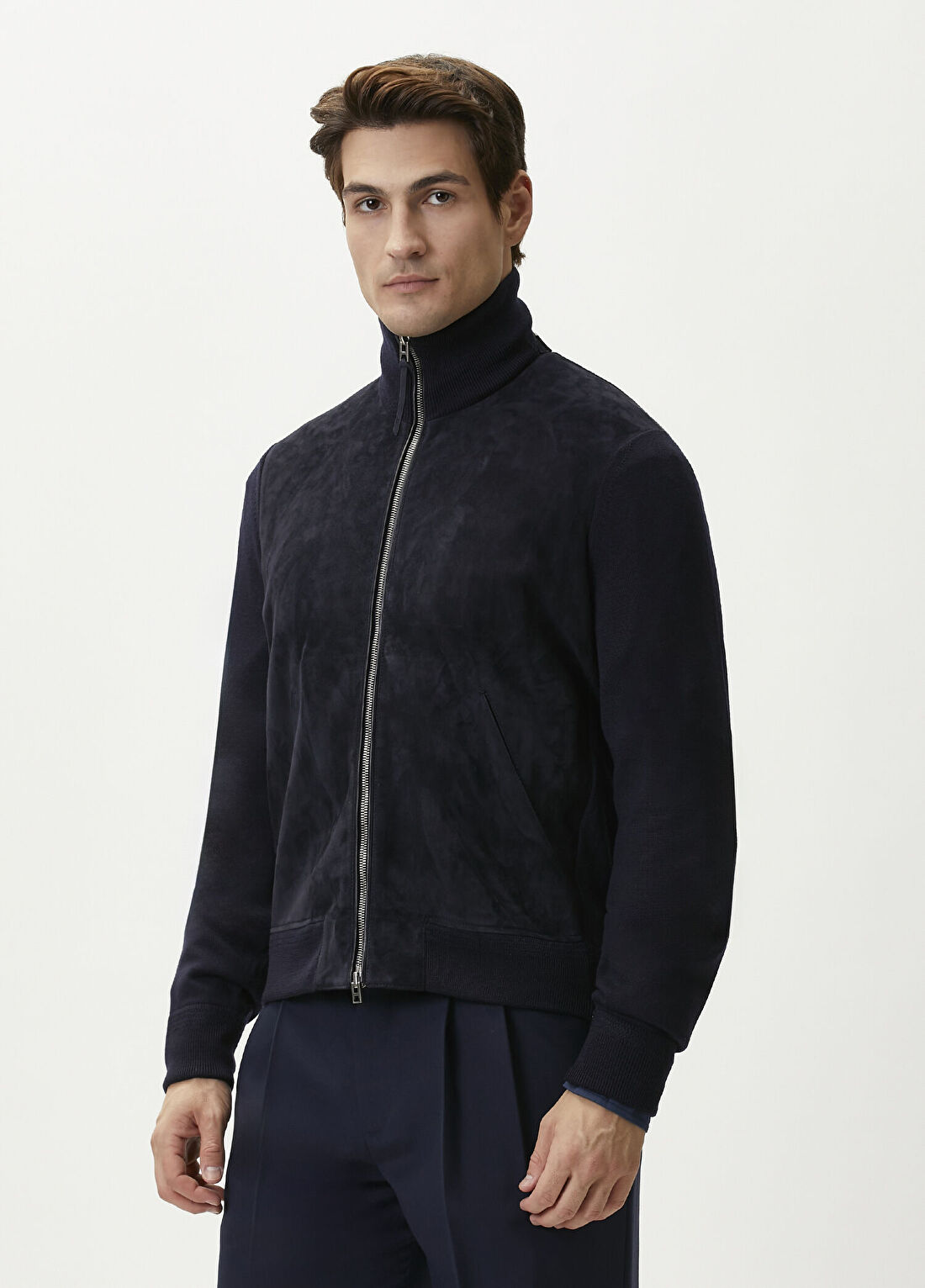 Tom Ford Lacivert Süet Ceket görsel 3