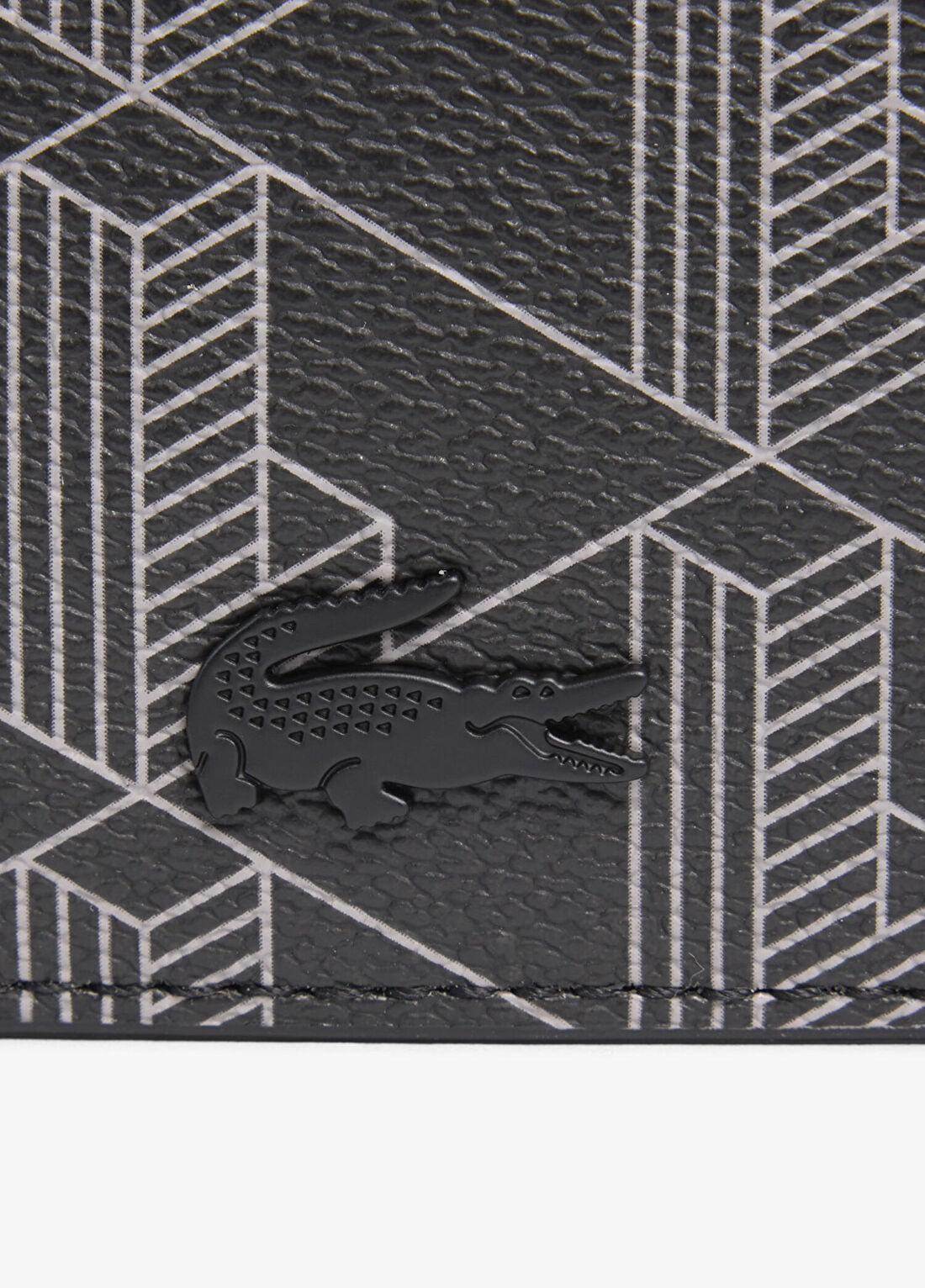 Lacoste The Blend Monogram Siyah Erkek Cüzdan görsel 3