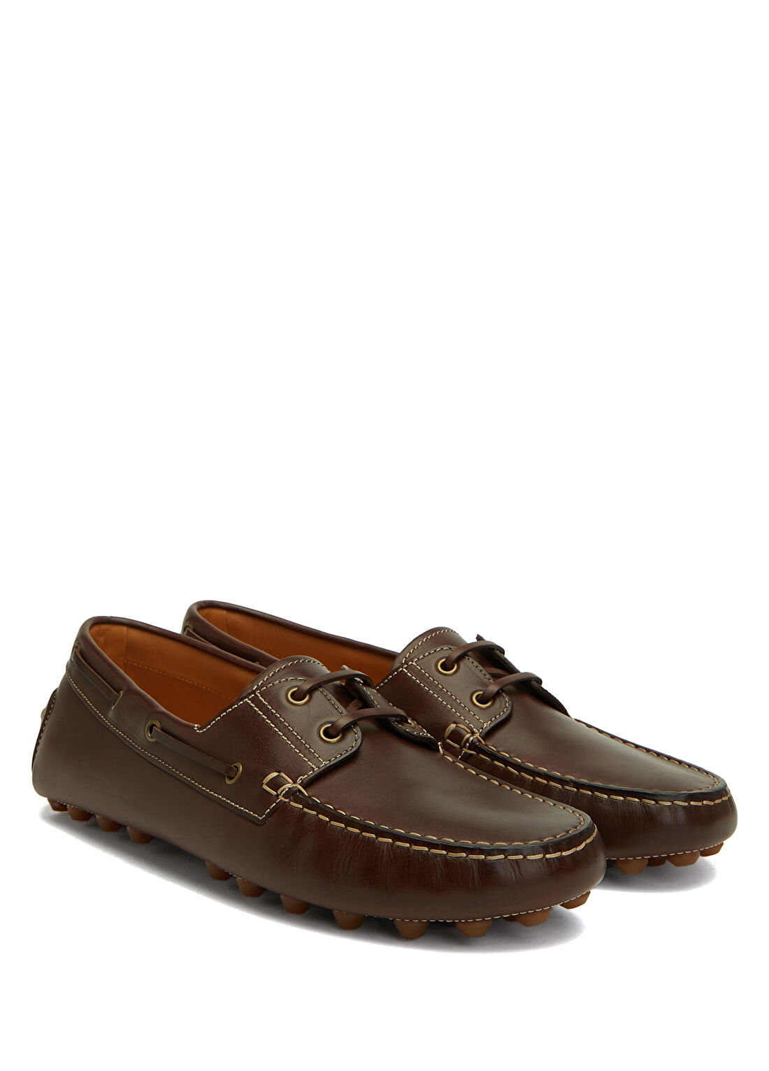 Tod's Gommino Bubble Kahverengi Erkek Deri Driver görsel 2