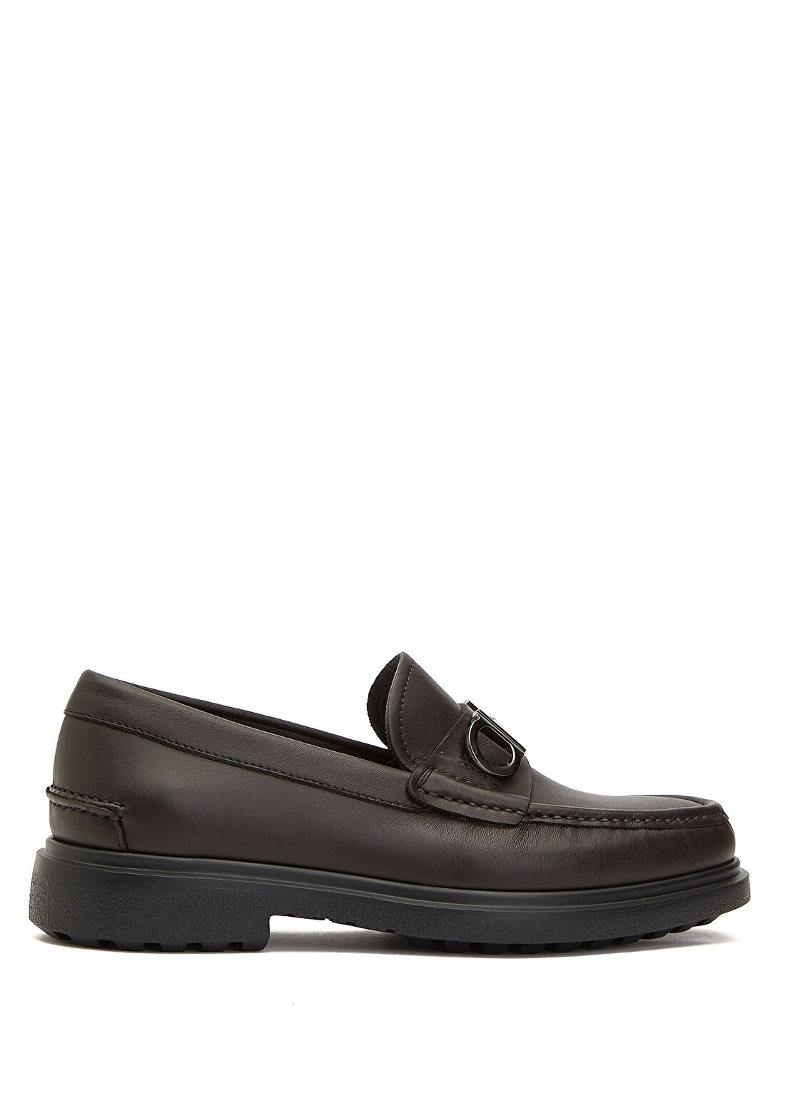 Ferragamo Kahverengi Erkek Deri Loafer