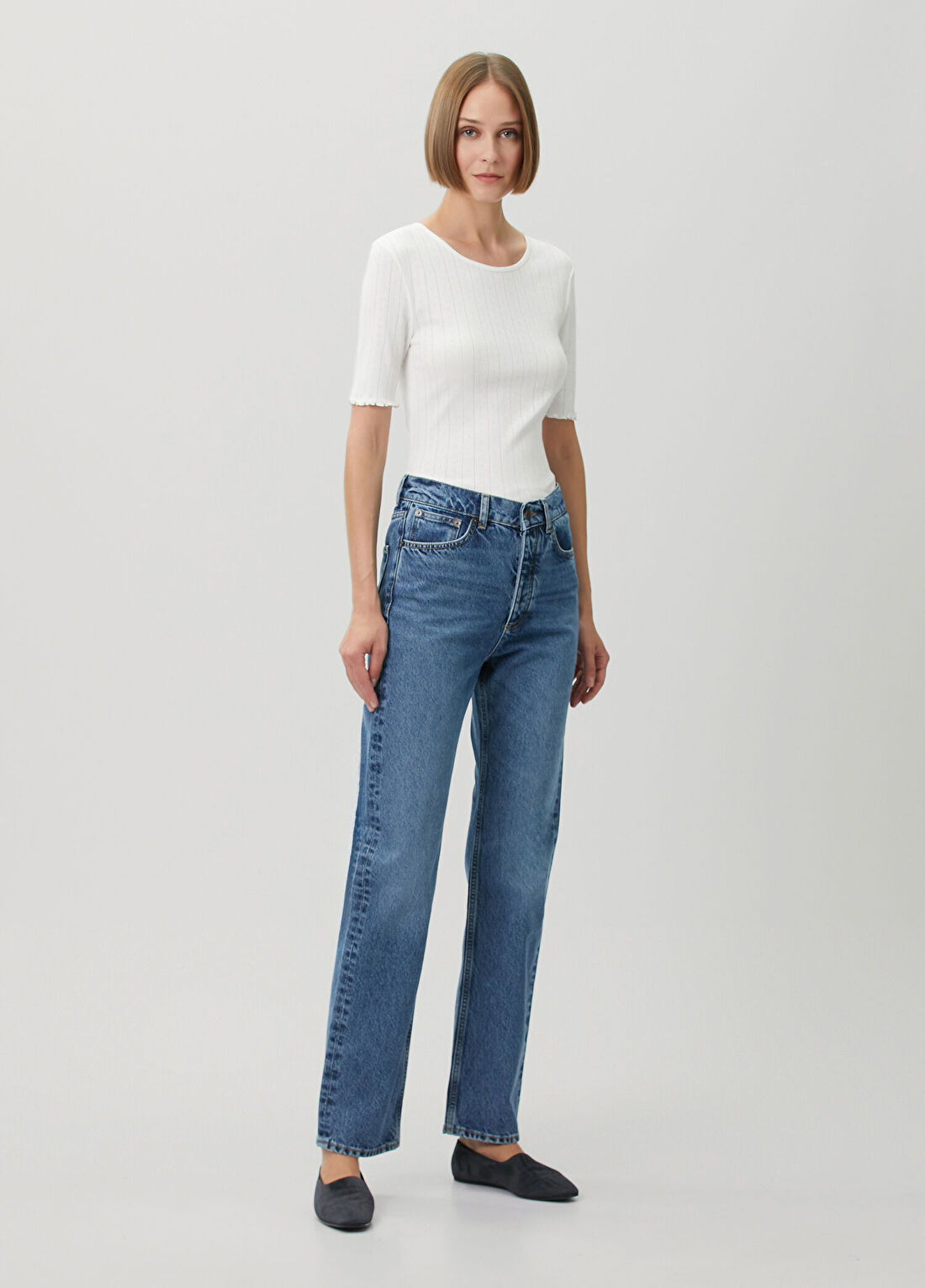 Skall Sharon Mavi Straight Leg Jean Pantolon