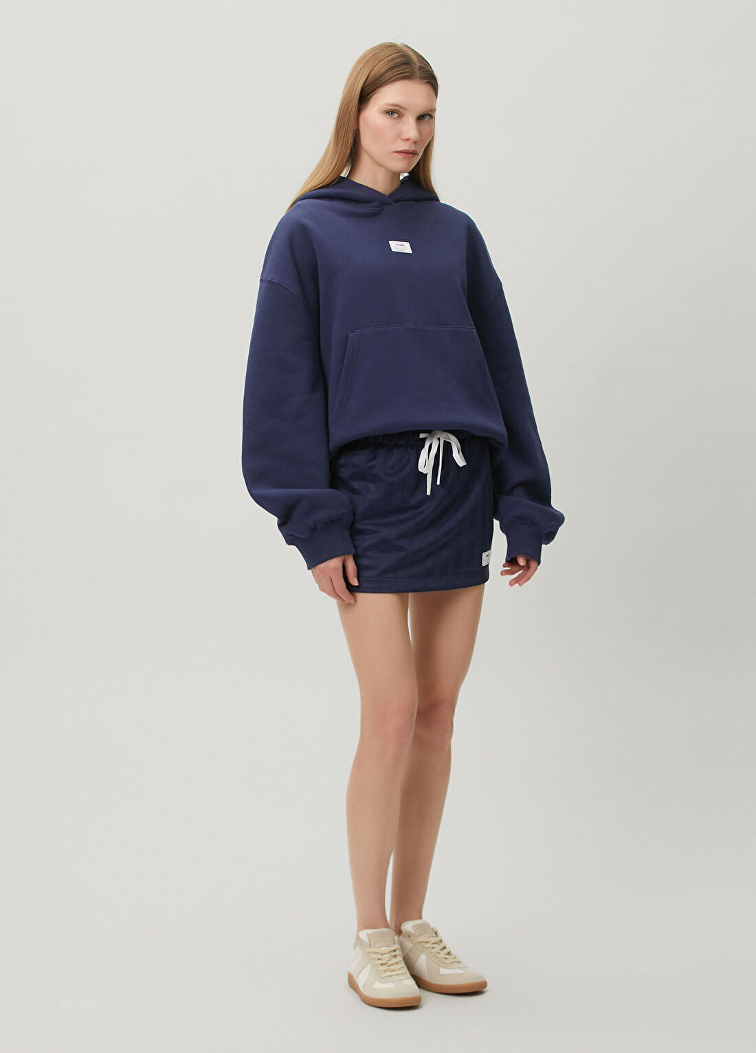 KSUBI Slouch Lacivert Kapüşonlu Sweatshirt görsel 2