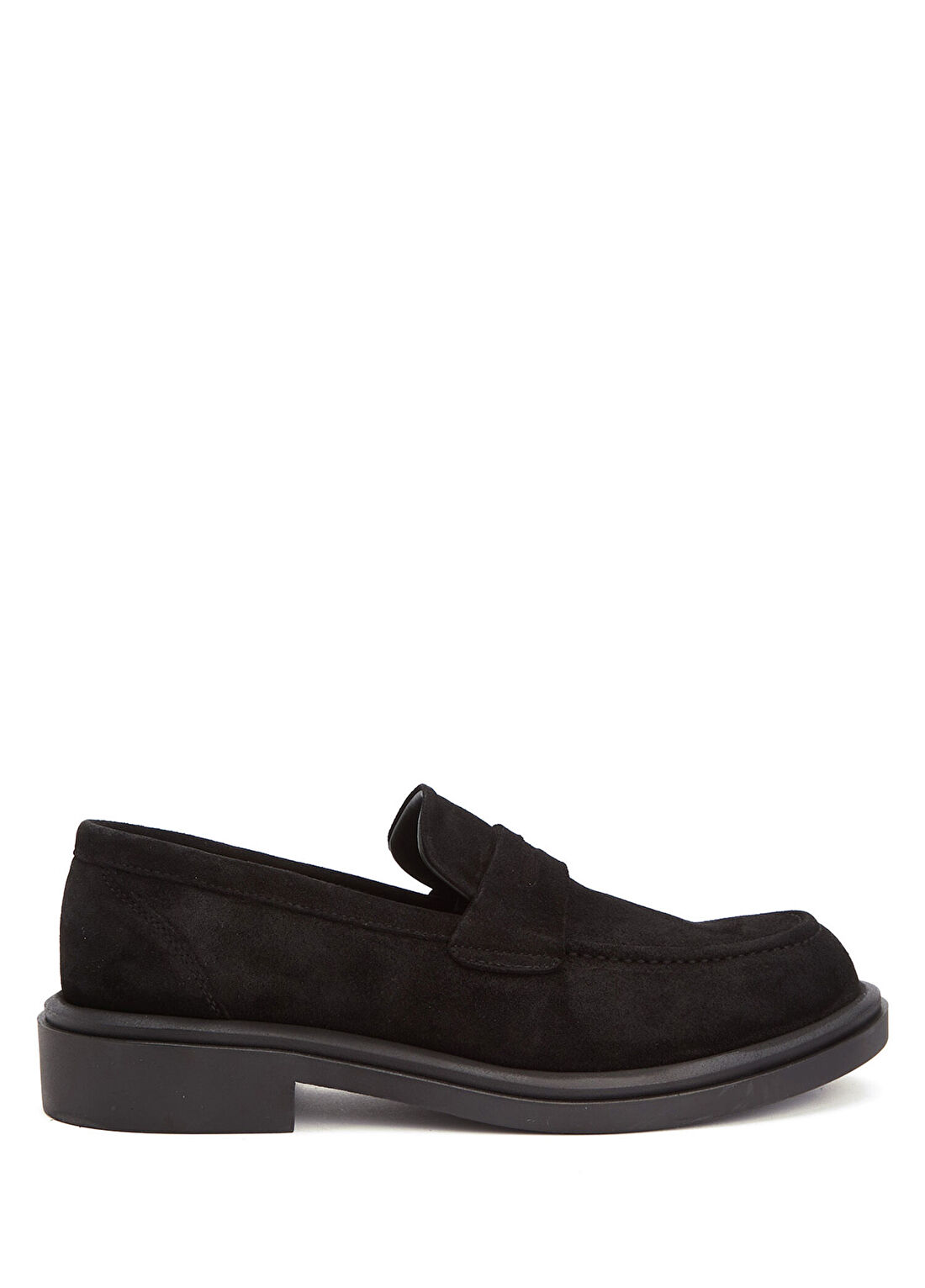 George Hogg Siyah Erkek Süet Loafer