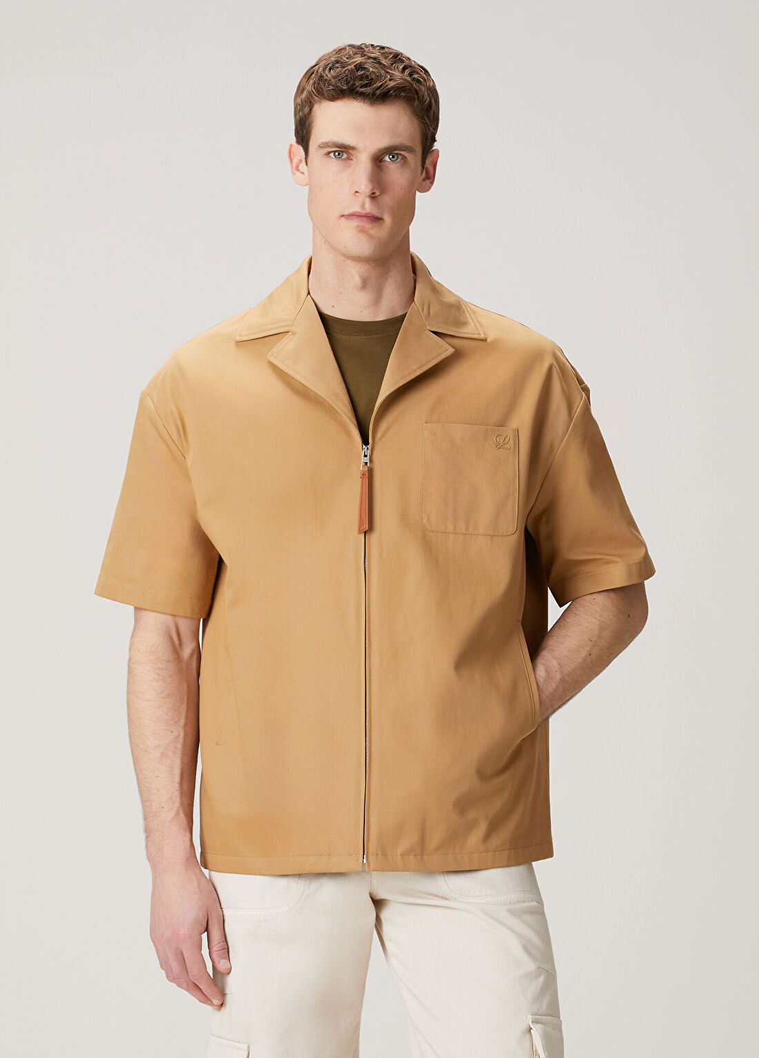 Loewe Taba Kısa Kollu Gömlek