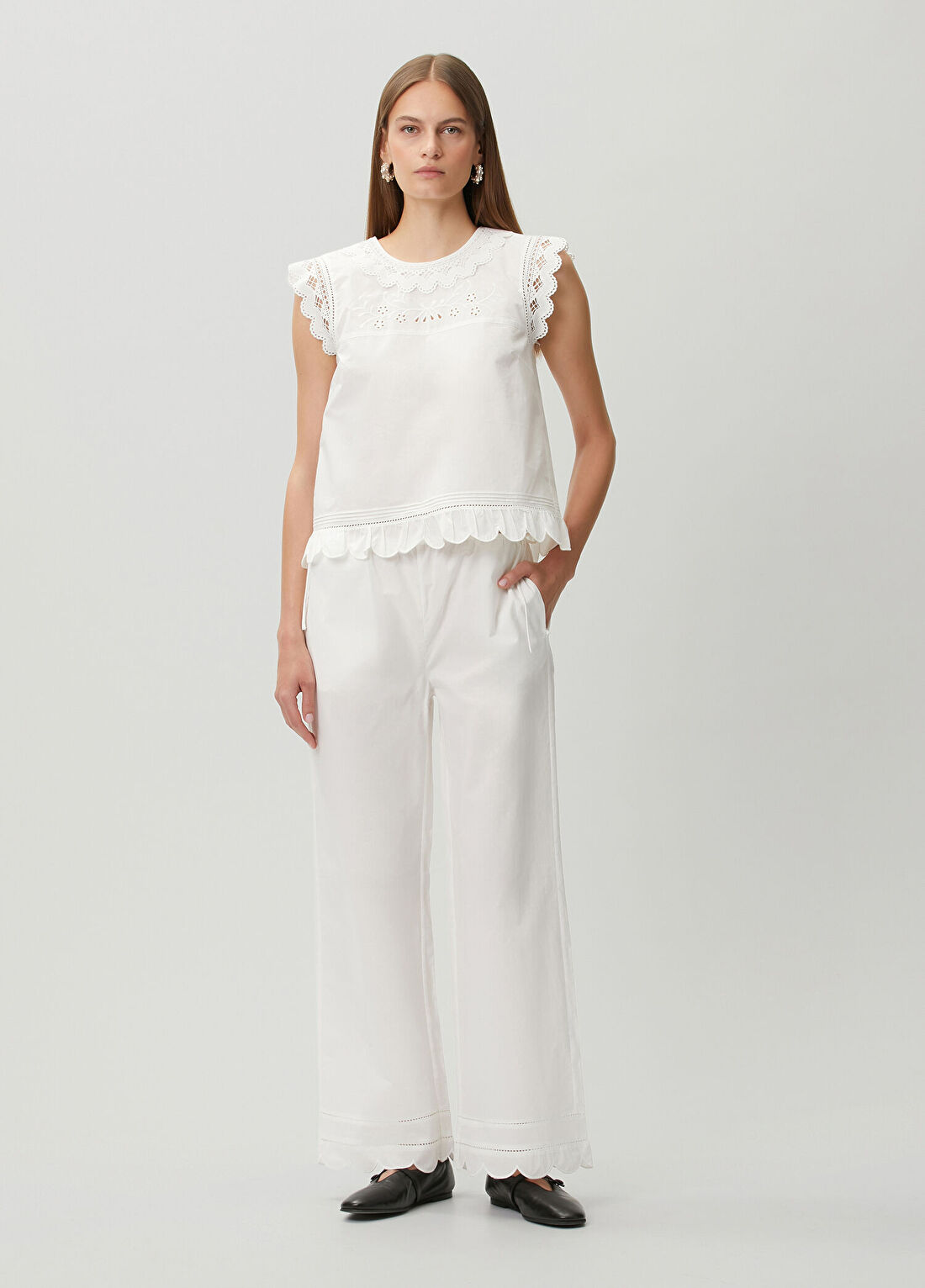 The Garment Kirsten Beyaz Pantolon