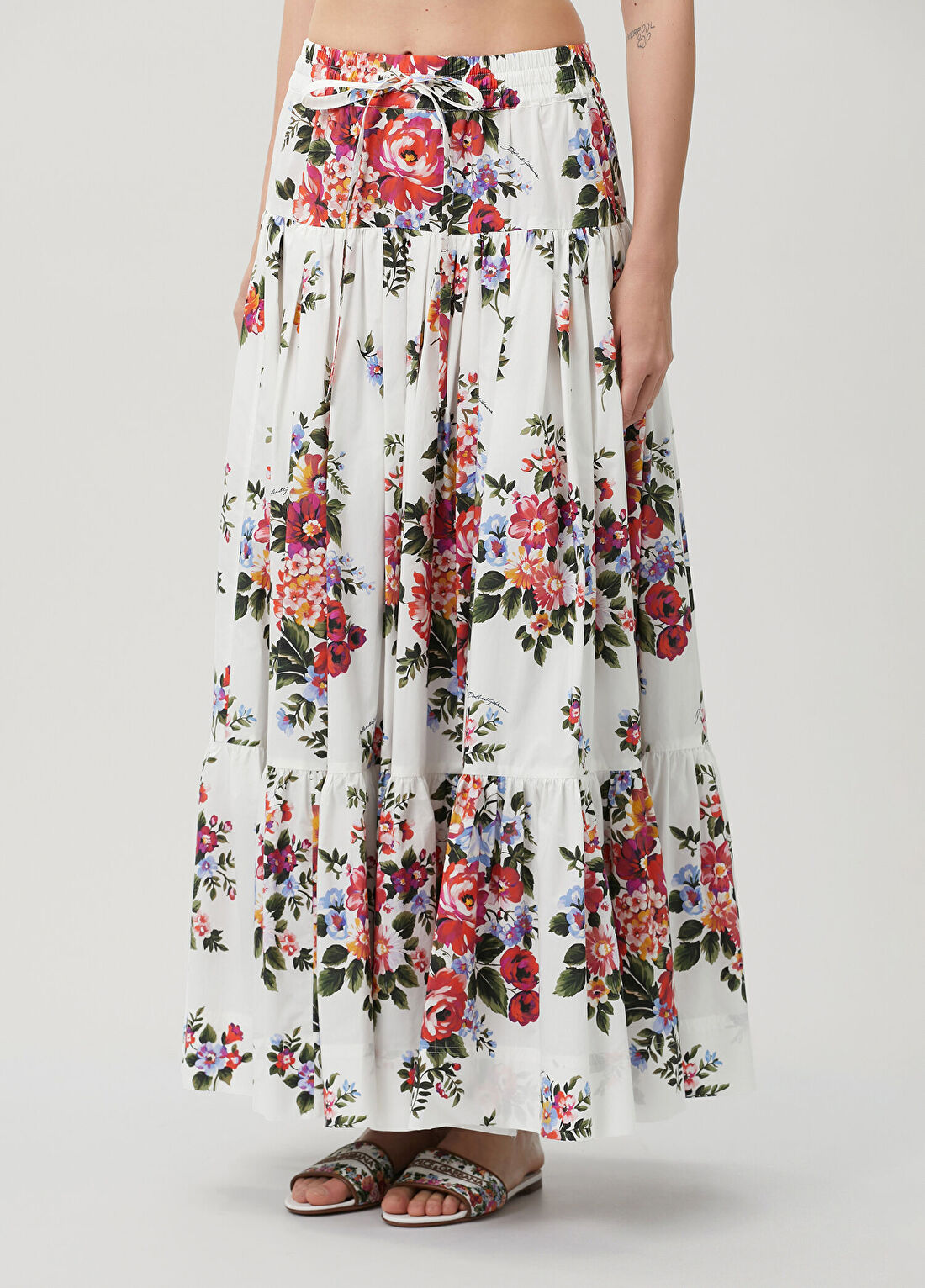Dolce&Gabbana Çok Renkli Maxi Etek görsel 3