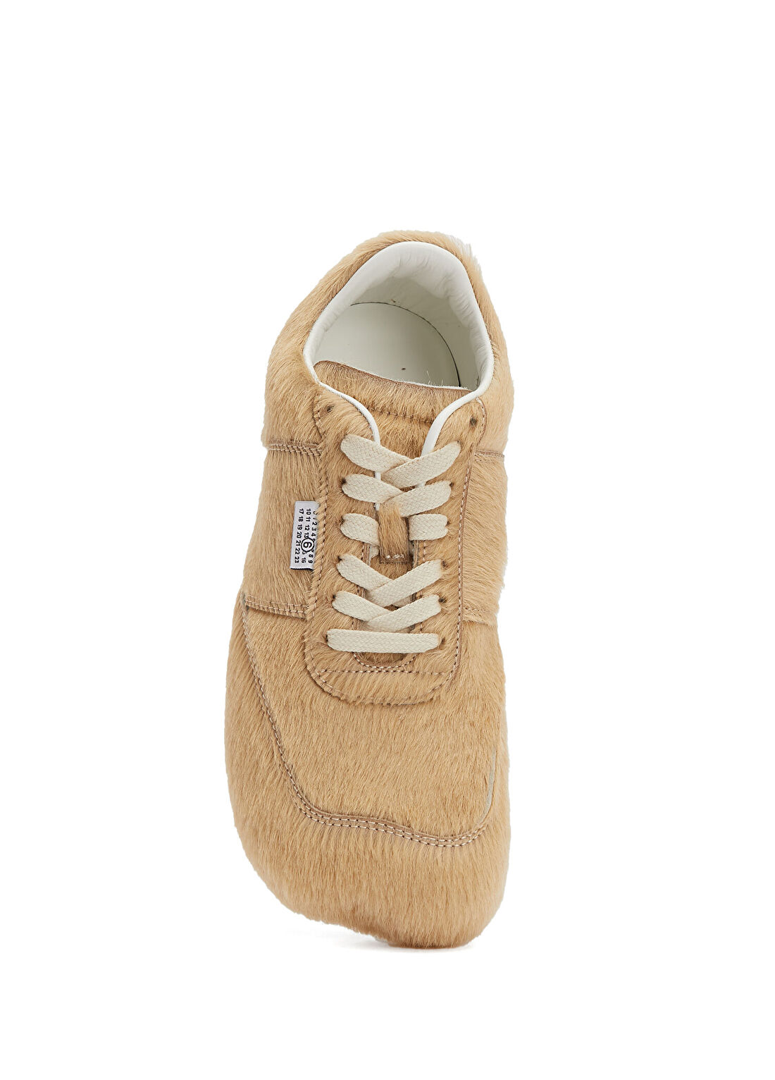 MM6 Maison Margiela Bej Kadın Deri Sneaker görsel 4