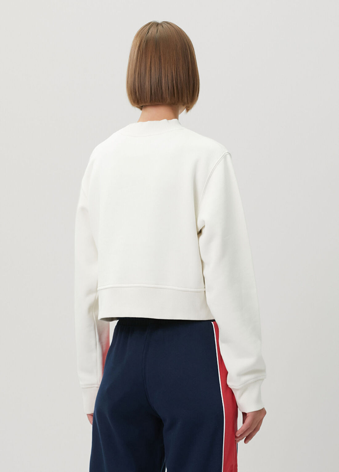 Palm Angels Fitted Bear Beyaz Sweatshirt görsel 4