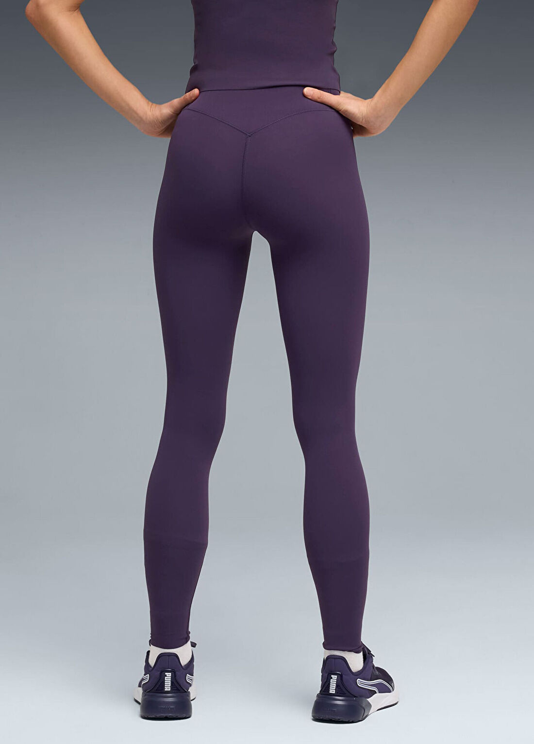 Puma Shapeluxe Deep Plum Yüksek Bel Kadın Antrenman Taytı görsel 3