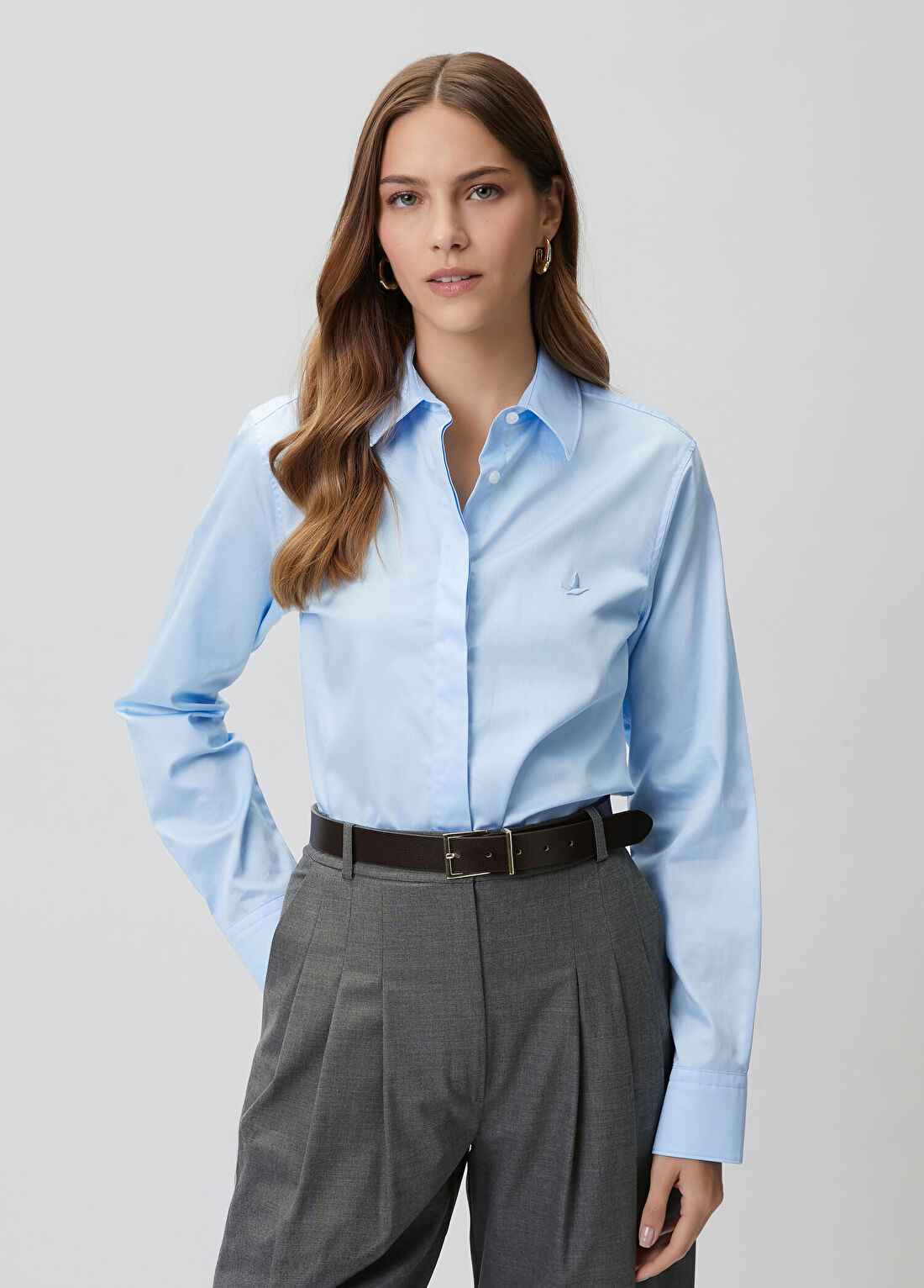 Beymen Club Mavi Basic Poplin Gömlek