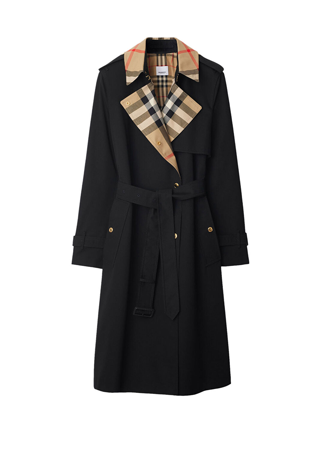 Burberry Sandridge Siyah Kadın Pardesü
