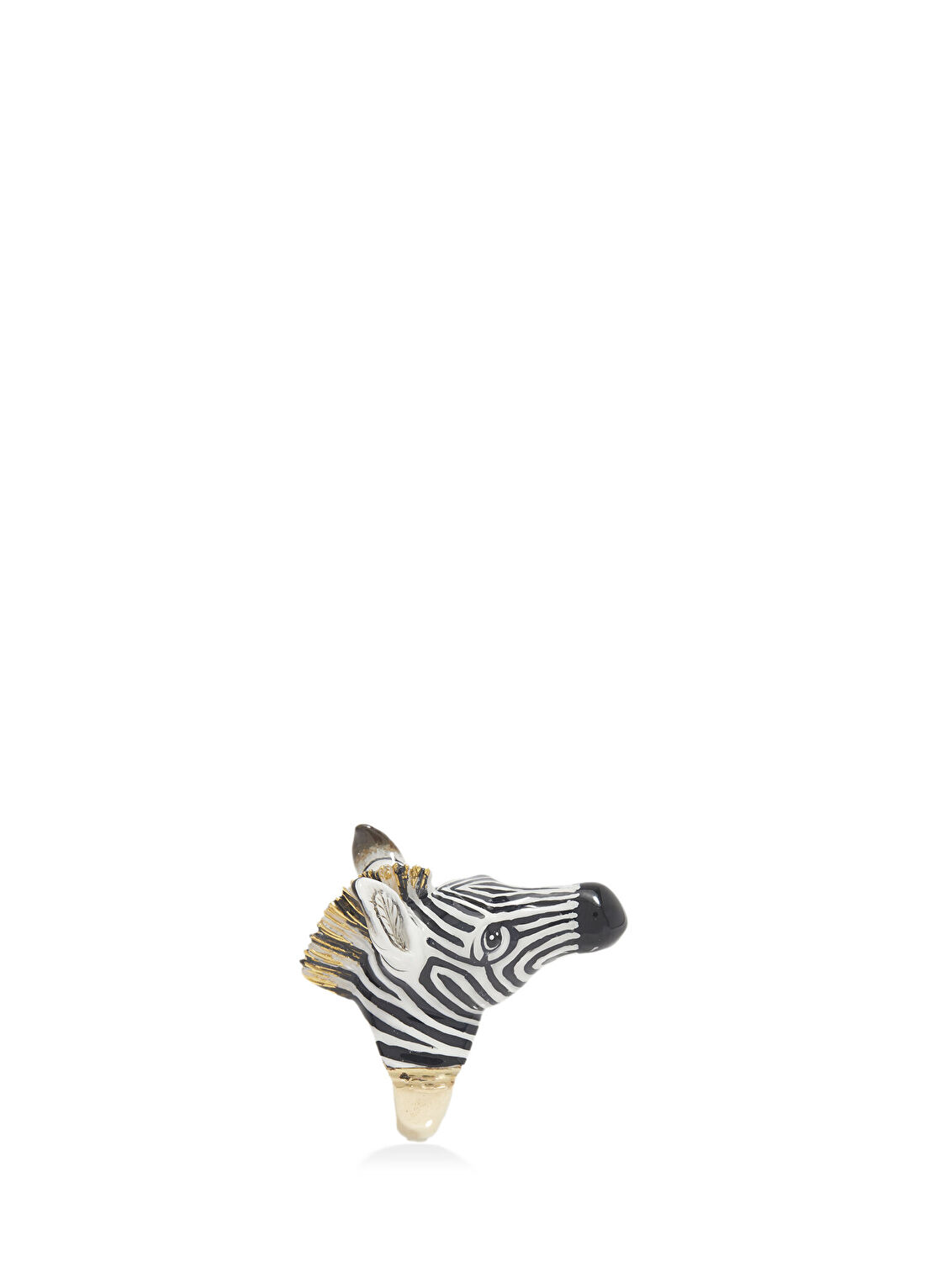 Collection-Alper Tunçoku Zebra Formlu Kadın Altın Yüzük