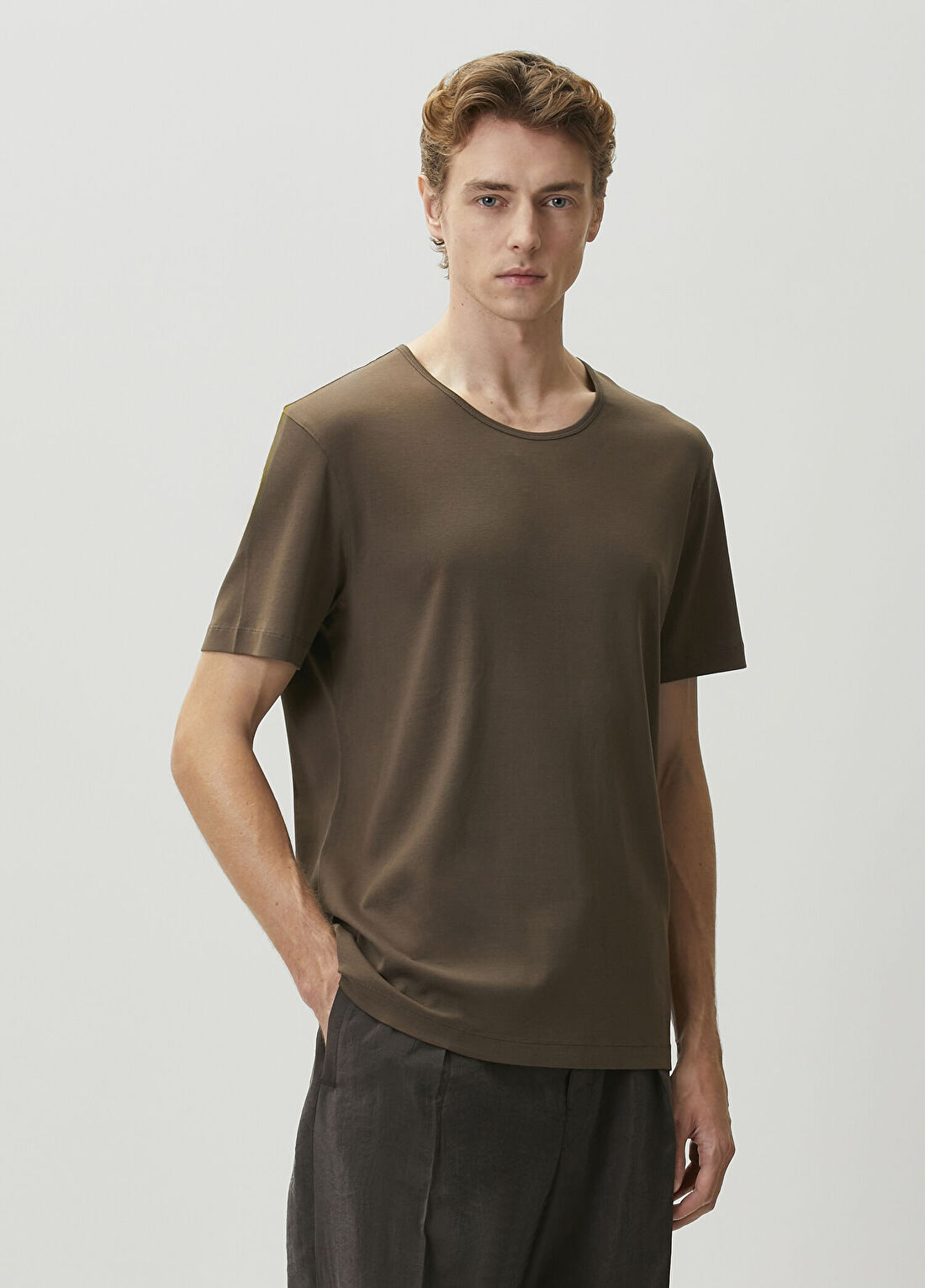 Lemaire Kahverengi T-shirt görsel 3
