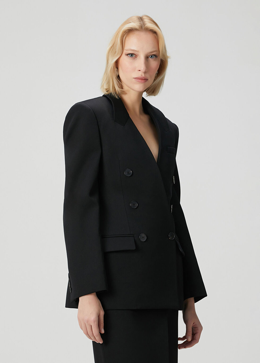 Givenchy Siyah Yün Blazer görsel 3