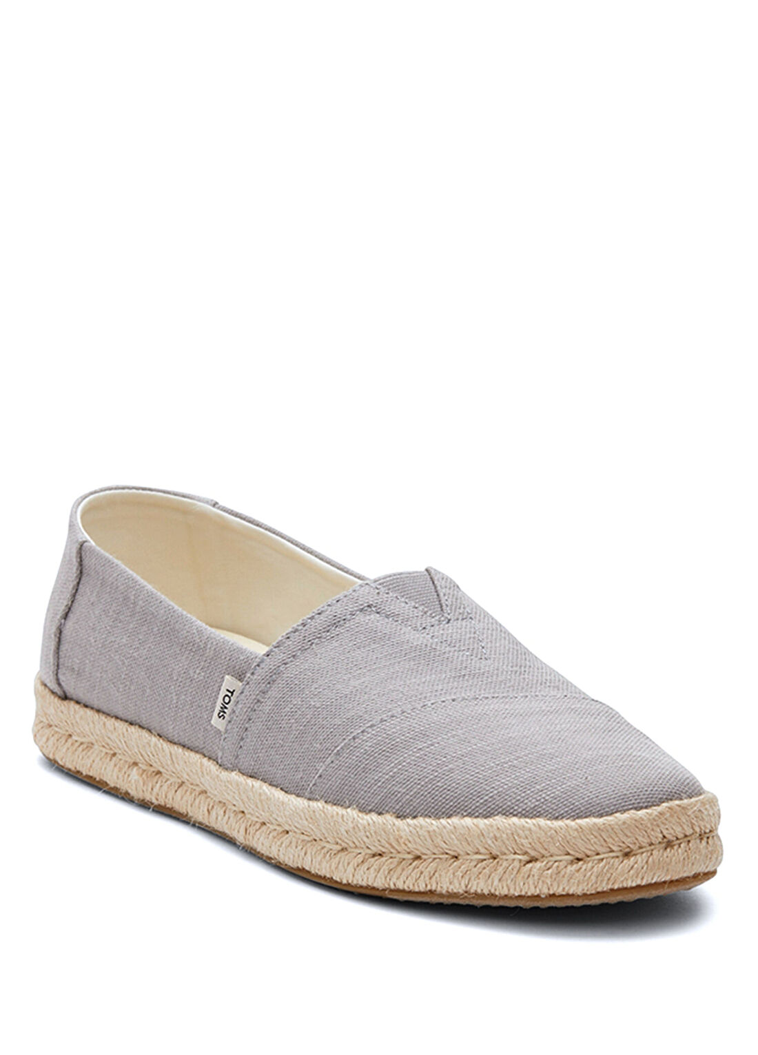 Toms Alpargata Rope 2.0 Recycled Cotton Slubby Woven Gri Kadın Espadril görsel 2