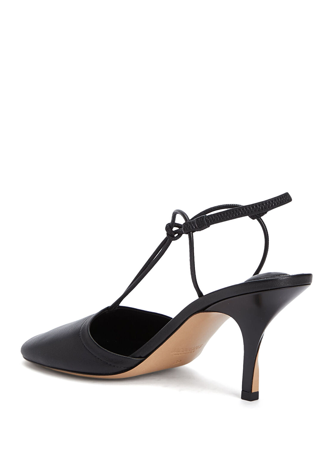 Jacquemus Pina Siyah Kadın Deri Sandalet görsel 3