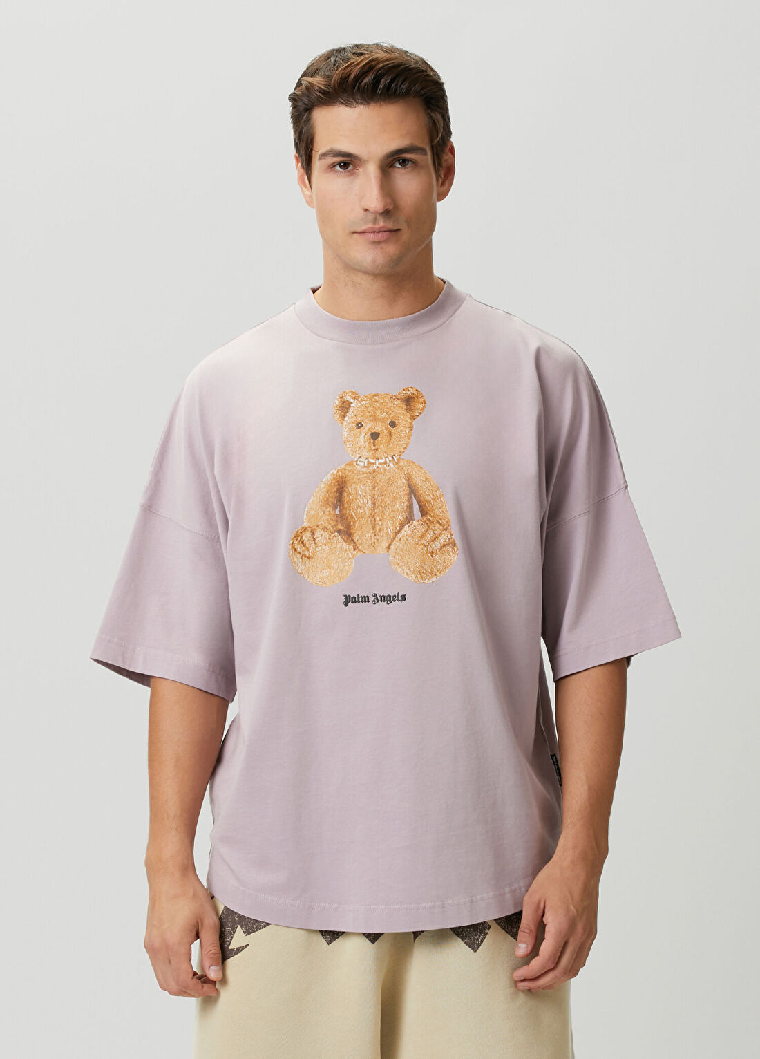 Palm Angels Lila Logo Baskılı T-shirt