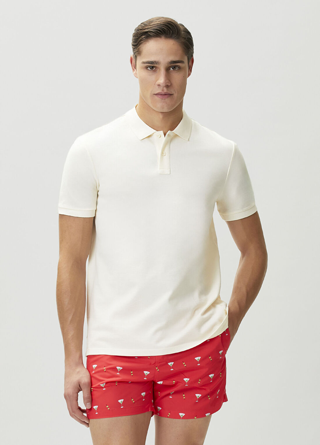 Hawksbill Comfort Fit Beyaz Polo T-shirt