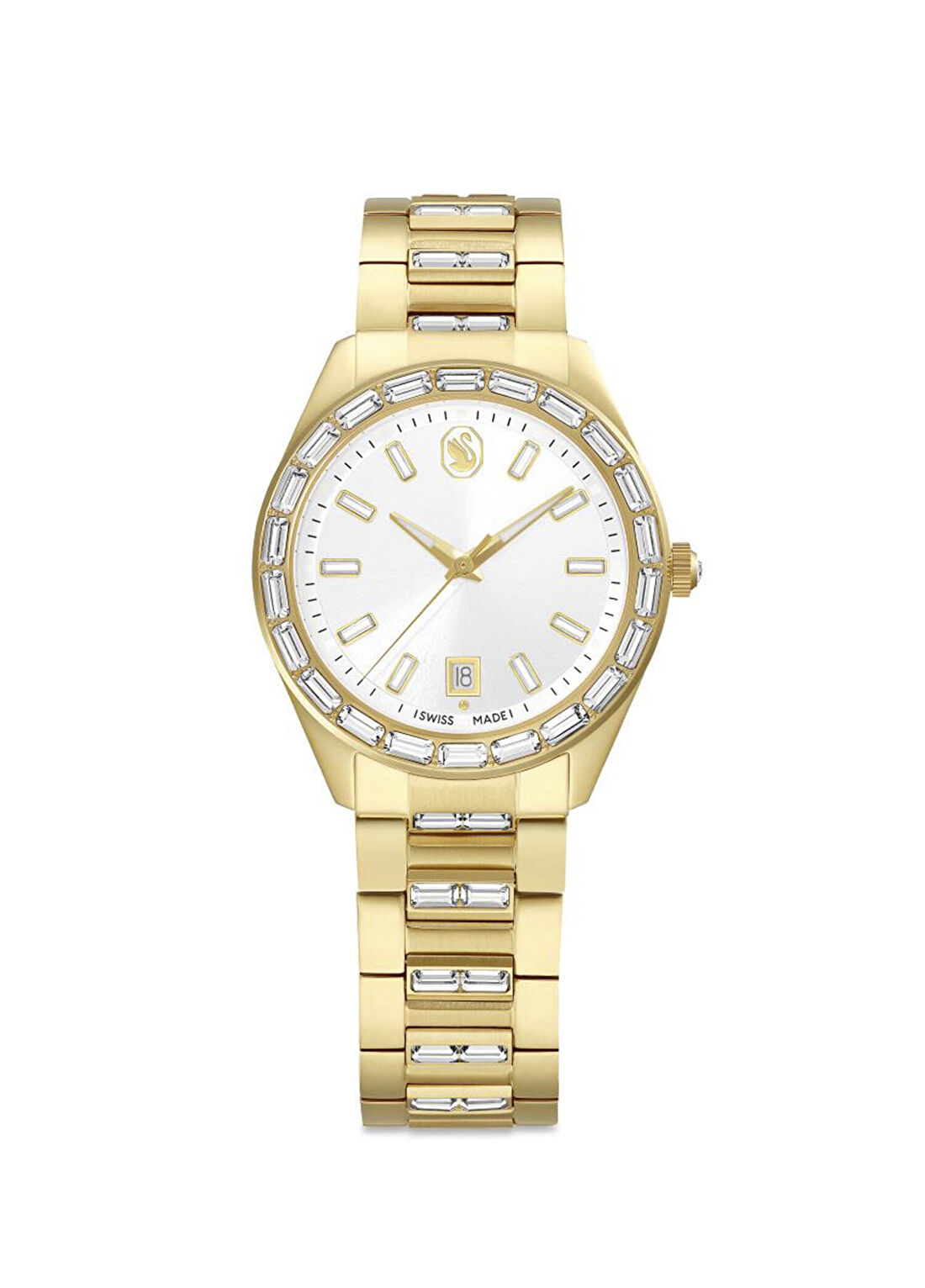 Swarovski Matrıx Mb Pgo Wht Pgo Altın Rengi Metal Kadın Kol Saati
