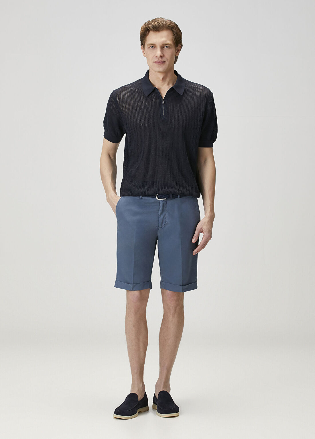 Corneliani Lacivert Polo Triko görsel 2