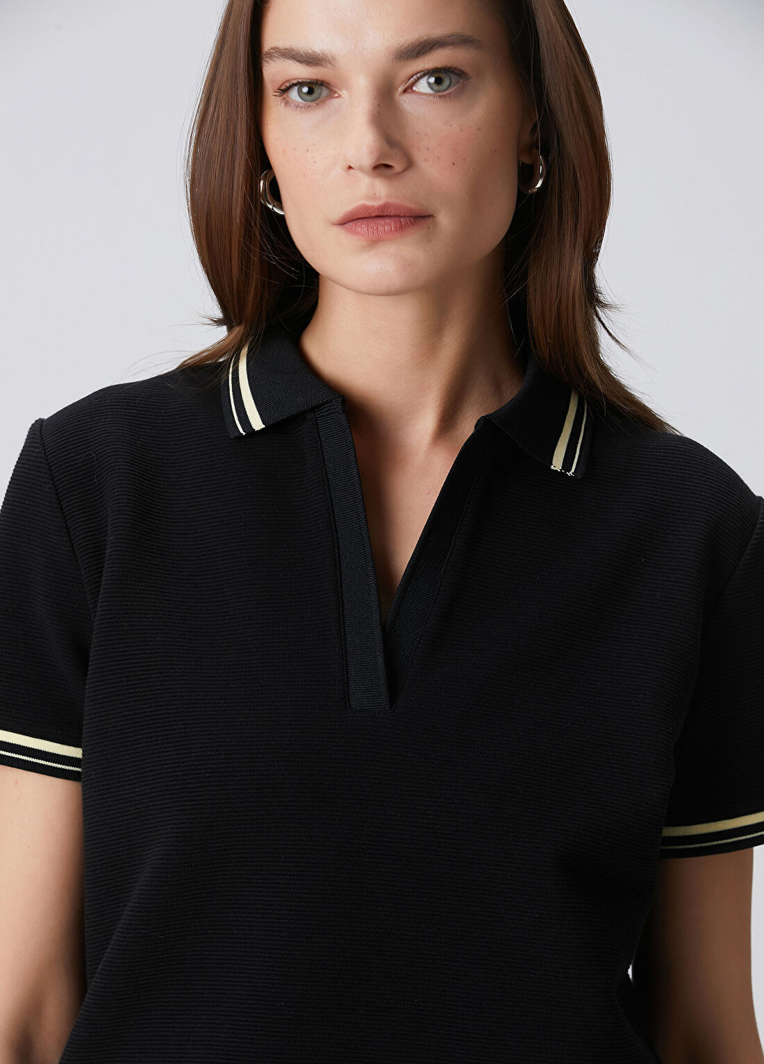 Beymen Collection Siyah Polo T-shirt görsel 3